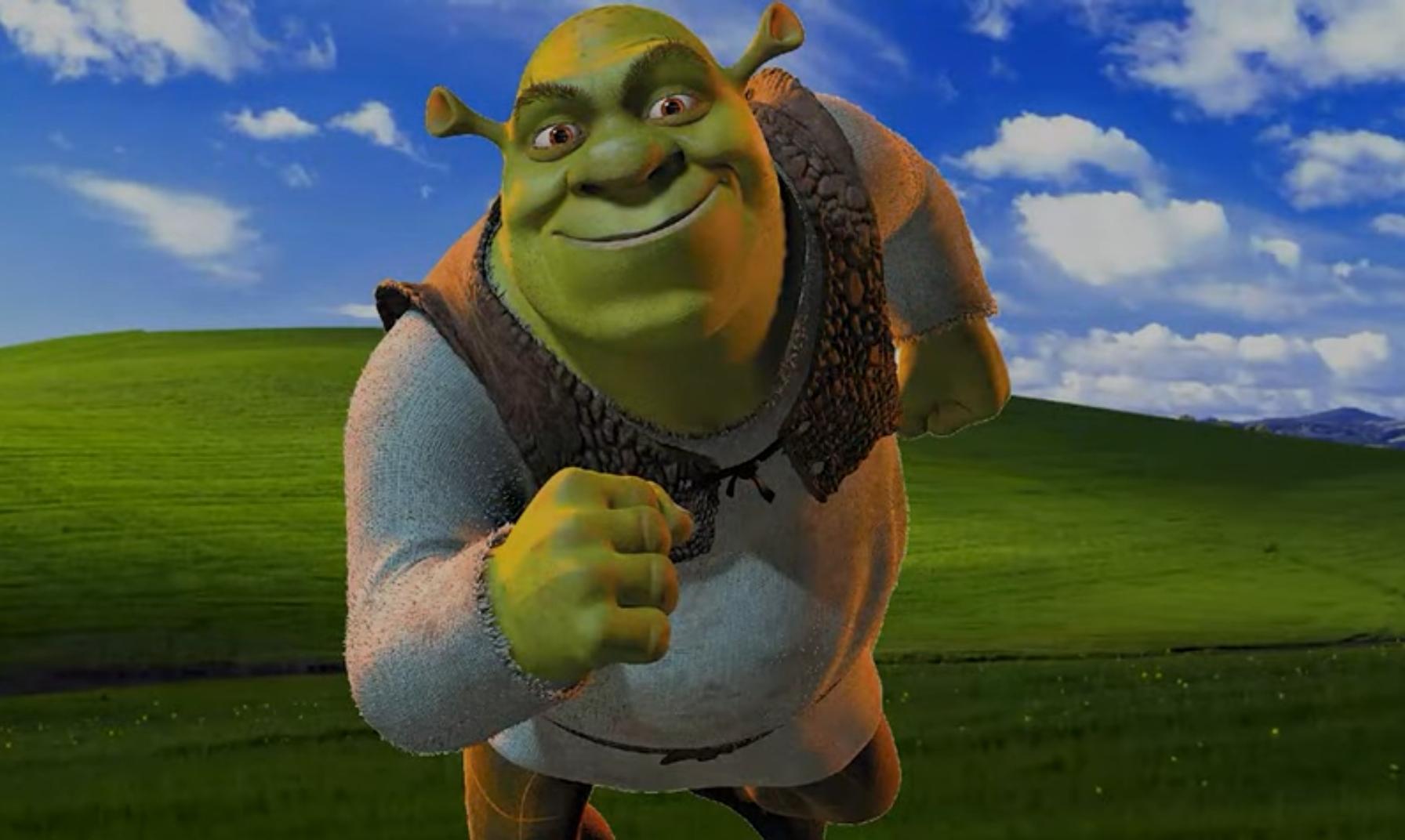 1792x1072 Windows XP:Shrek and Donkey editions