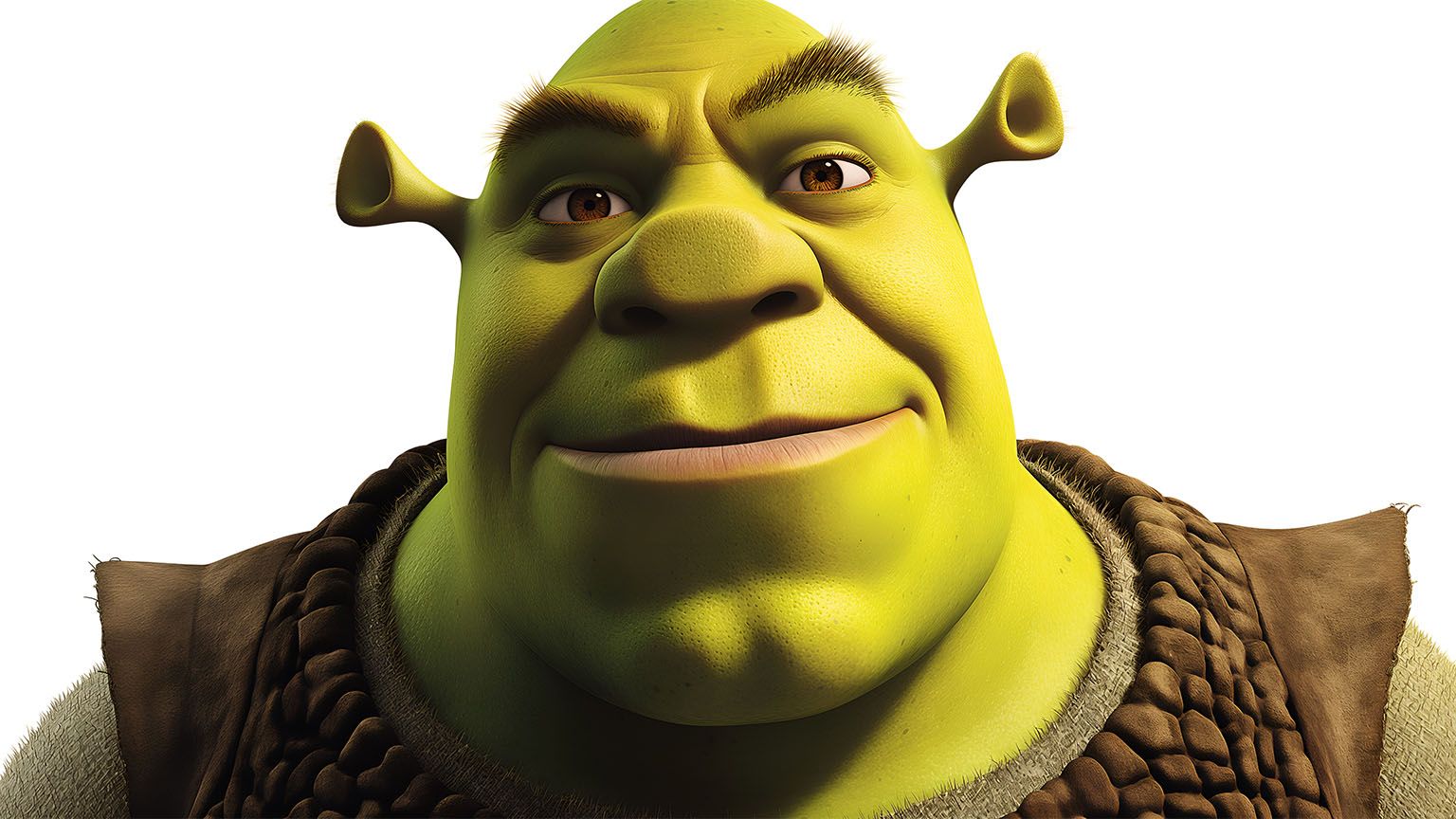 1536x864 Shrek Close Up Face Desktop Wallpaper In HD & 4K