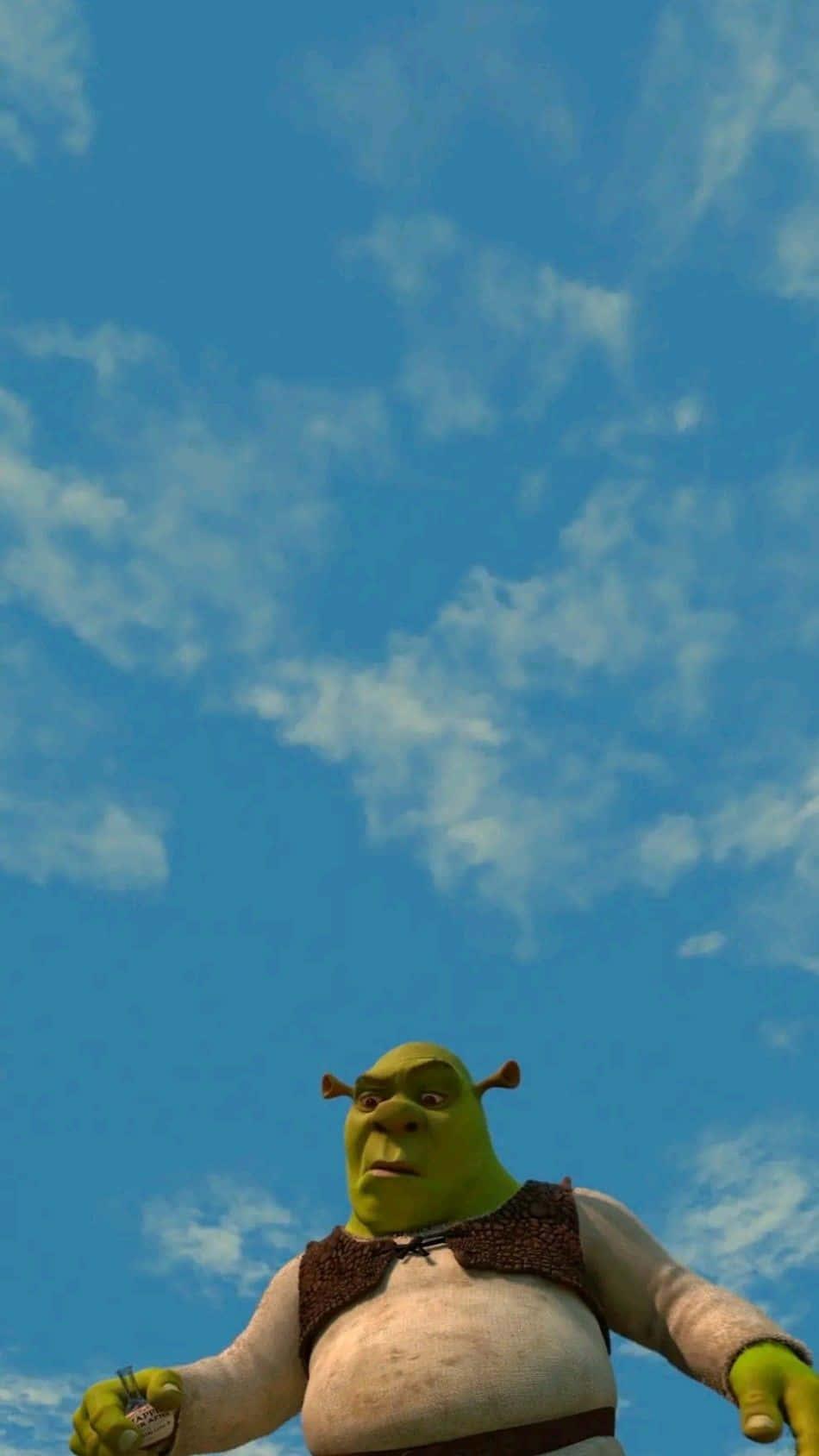 950x1688 Download Shrek Under Blue Sky Wallpaper