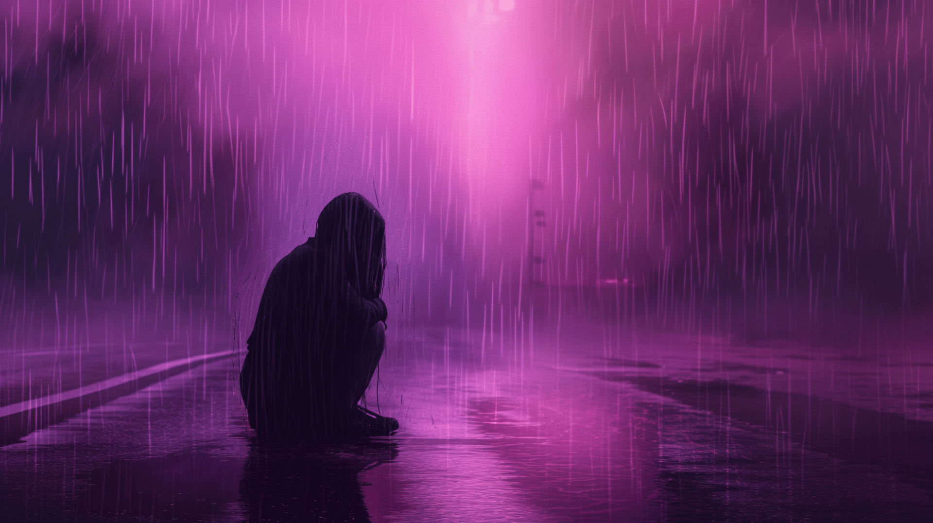 1920x1076 Melancholic Lofi Girl in Rain