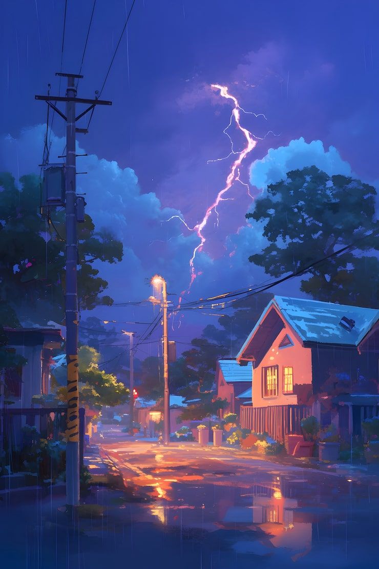 740x1110 Lofi rain wallpaper Image