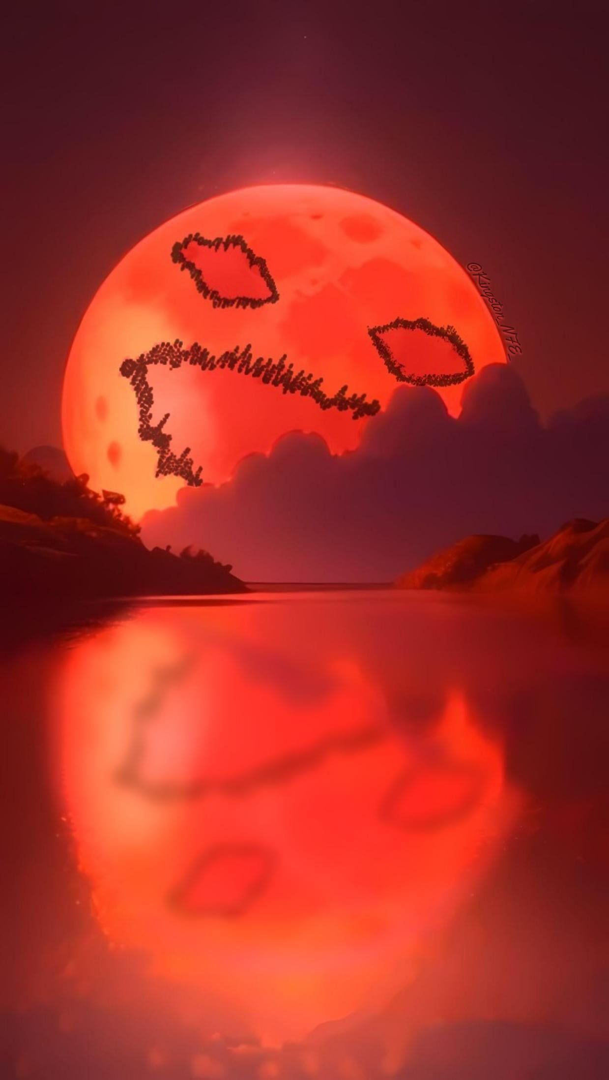1239x2196 Calamitas Blood Moon Background