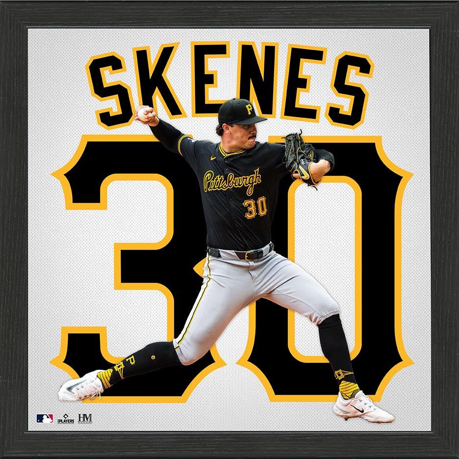 936x936 Paul Skenes Jersey Number Frame, Highland Mint