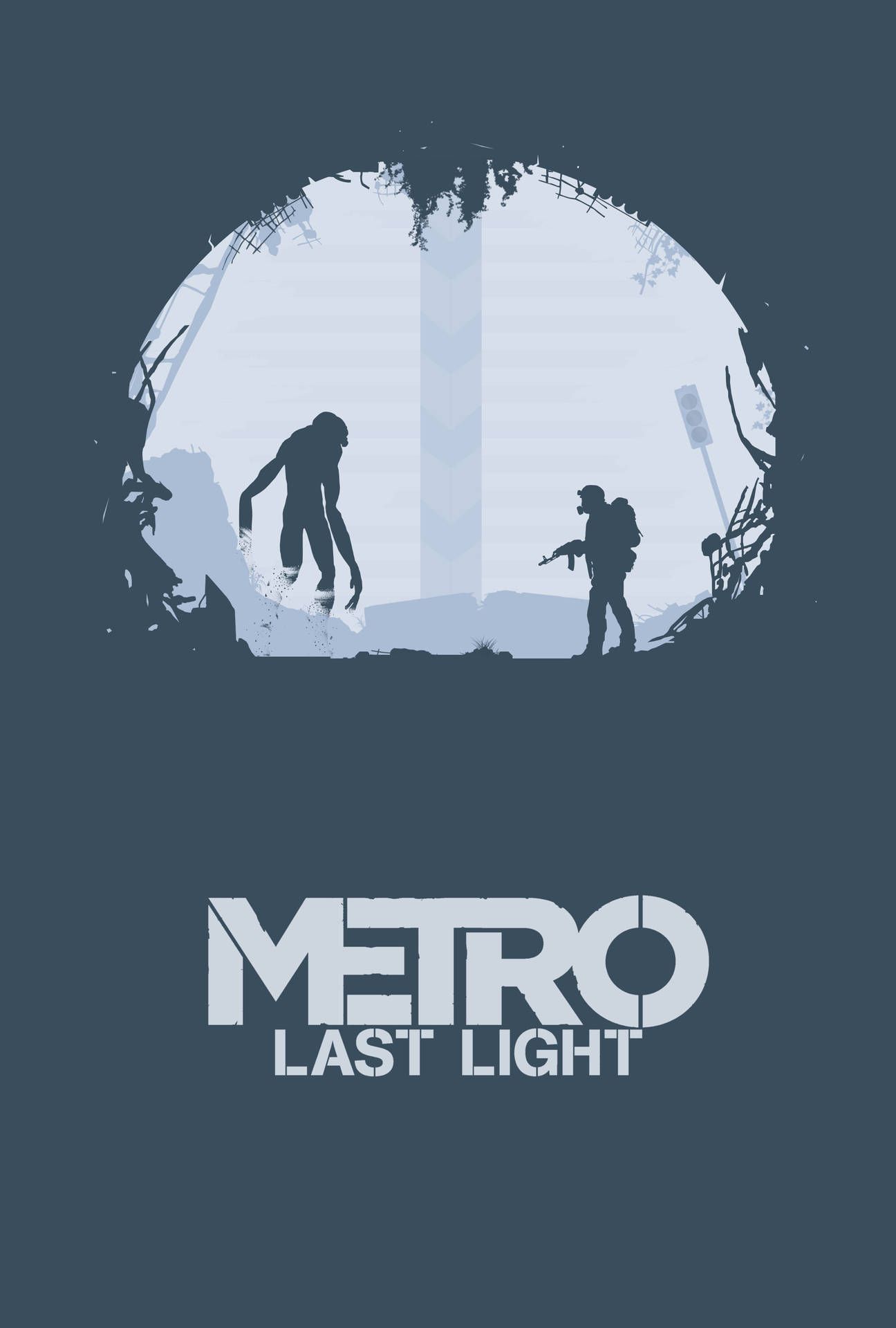 1296x1920 Download Metro Phone Last Light Art Wallpaper