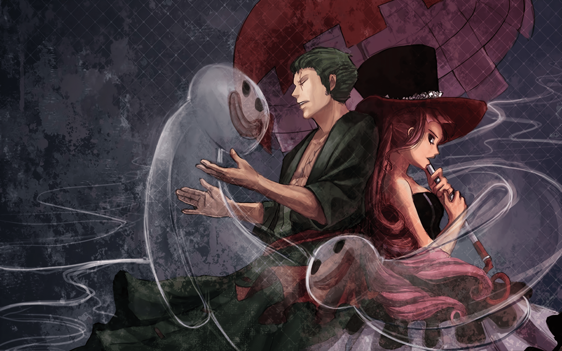 1920x1200 Roronoa Zoro and Perona Piece HD Wallpaper