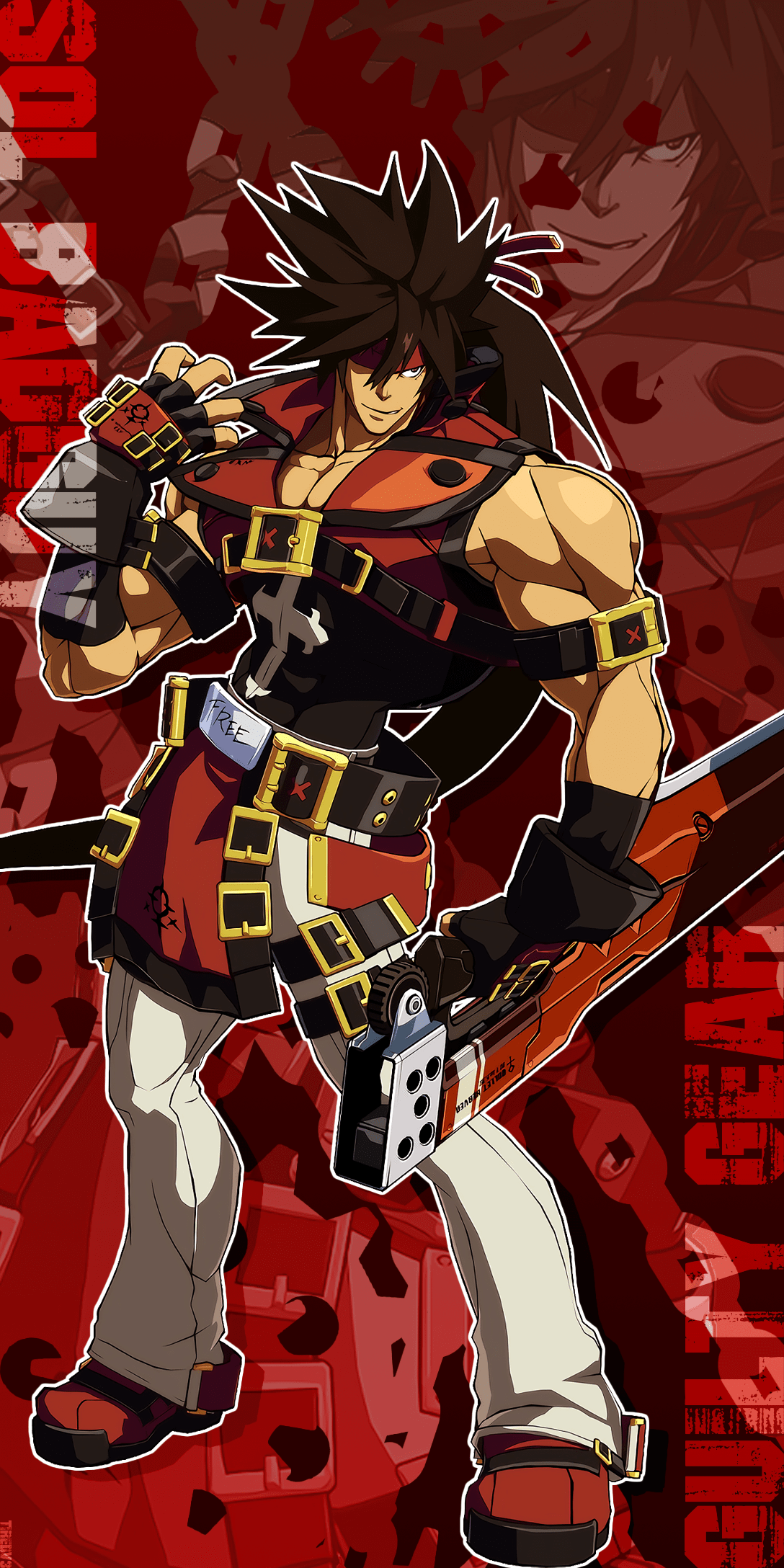 1088x2176 Sol Badguy phone Wallpaper 9:18