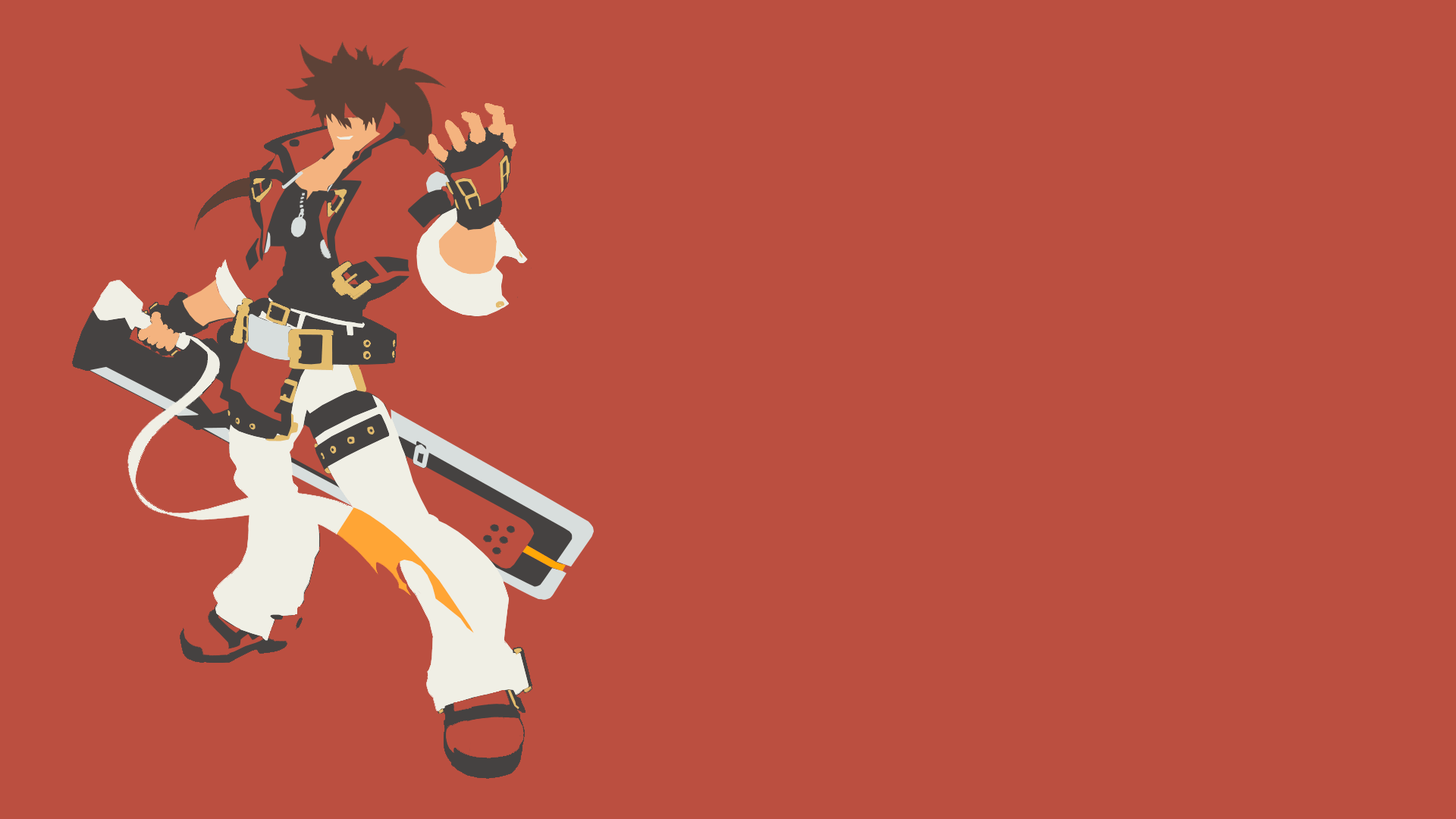 1920x1080 Faust and Sol Badguy minimalist wallpaper, revised versions after listening to some comments