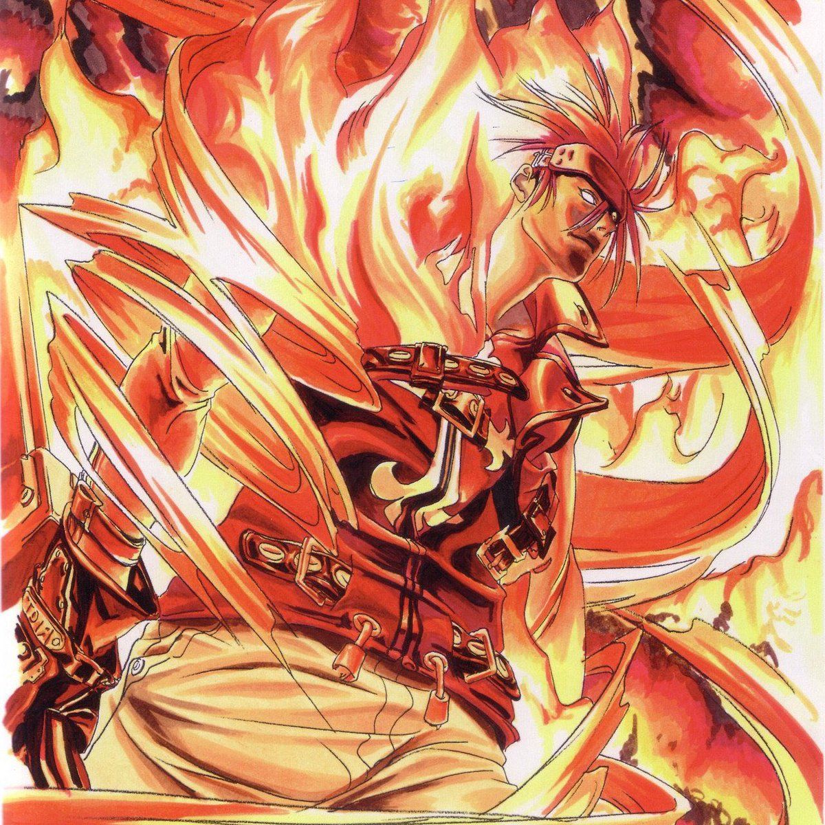 1200x1200 This official art of Sol Badguy is sending me because it just has the same aura as that flaming Steph Curry image