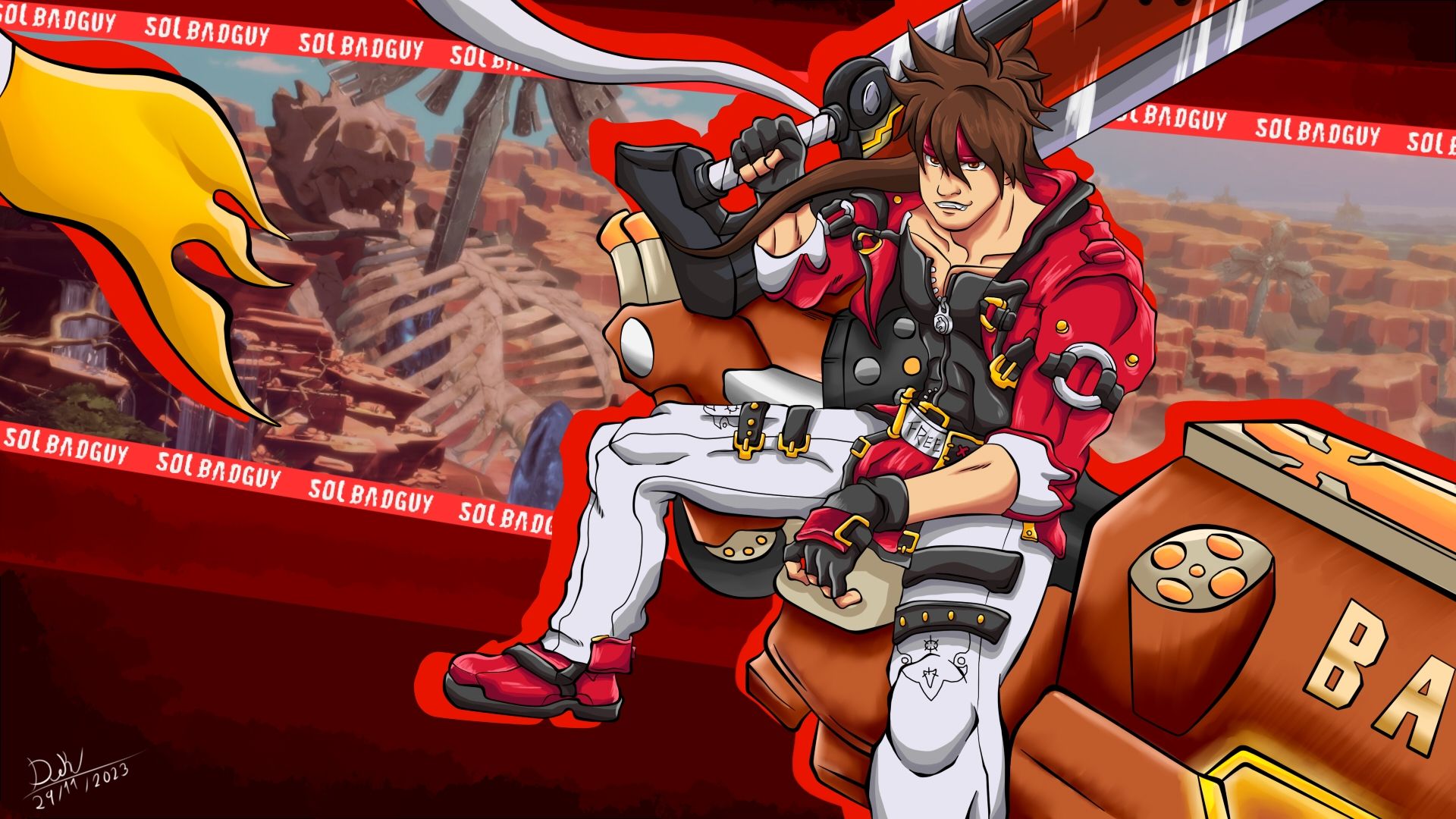 1920x1080 Sol Badguy GEAR Wallpaper by Pixiv ID 44582919 Anime Image Board