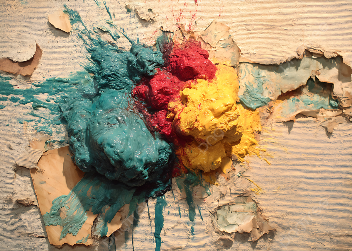 1200x857 Abstract Colorful Impasto Painting With Damaged Canvas, Abstract, Colorful, Impasto Background Image And Wallpaper for Free Download
