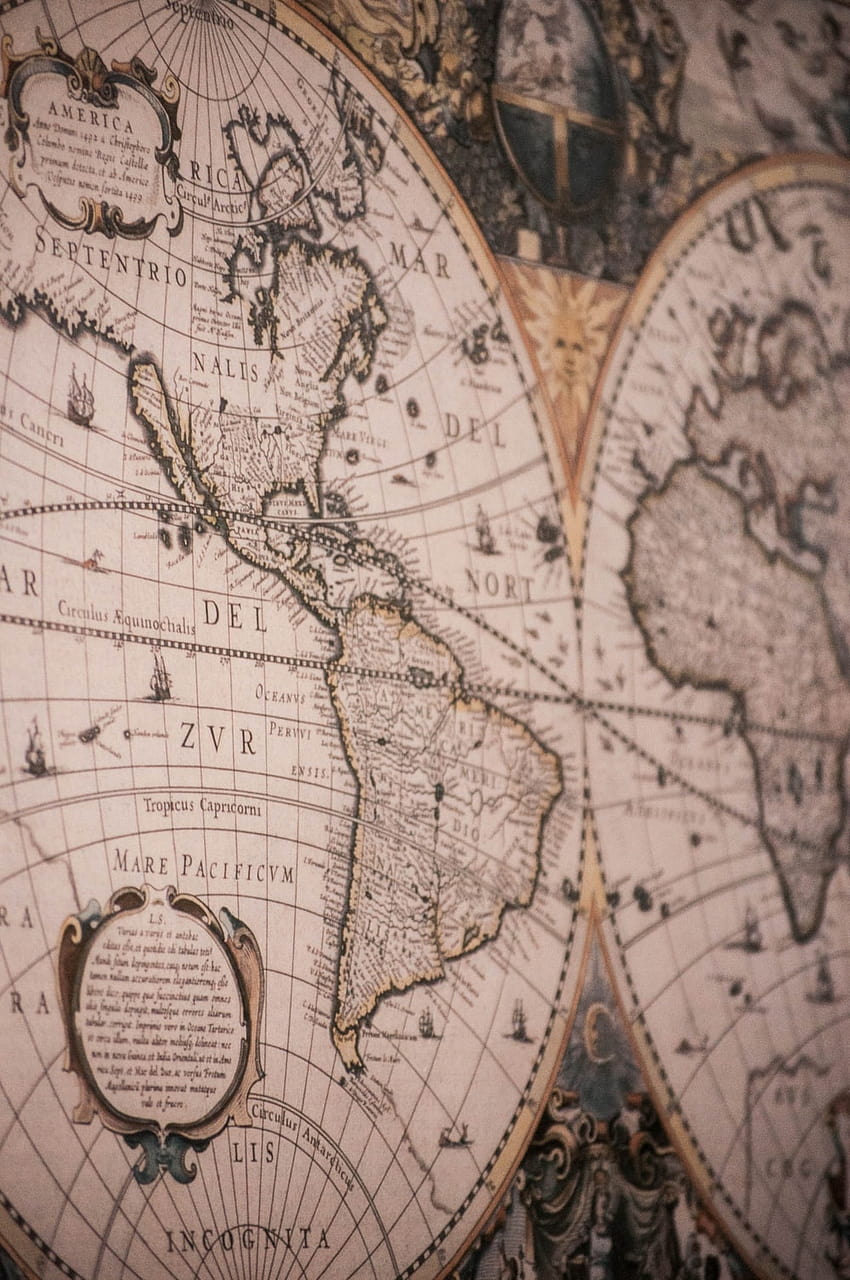850x1280 Old Map, antique map HD phone wallpaper