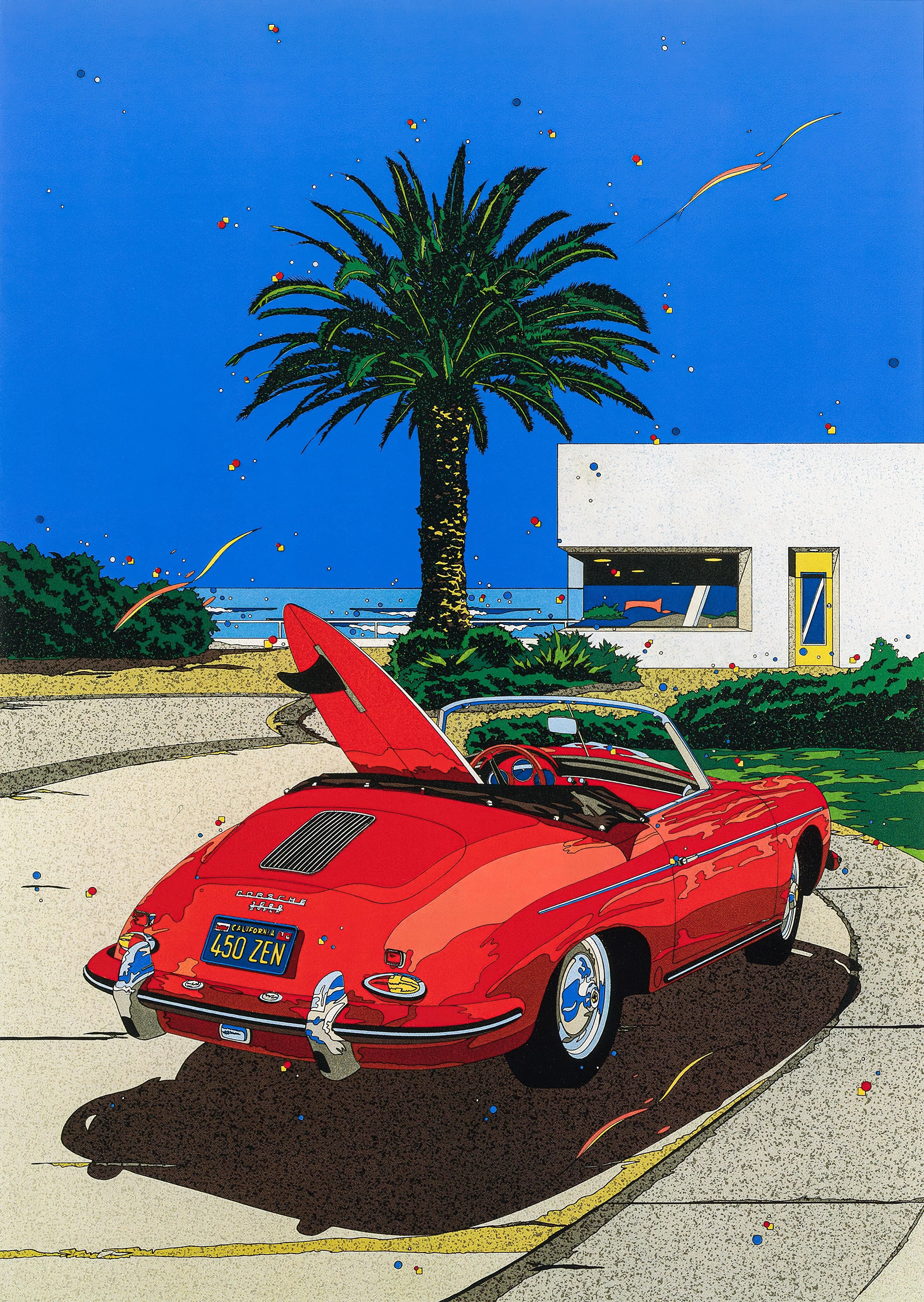2908x4096 Uncropped this Eizin Suzuki artwork of a Rose Red Roadster