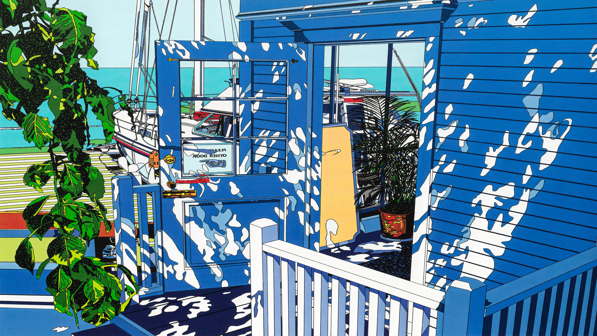 1920x1080 Sun Dappled Boathouse
