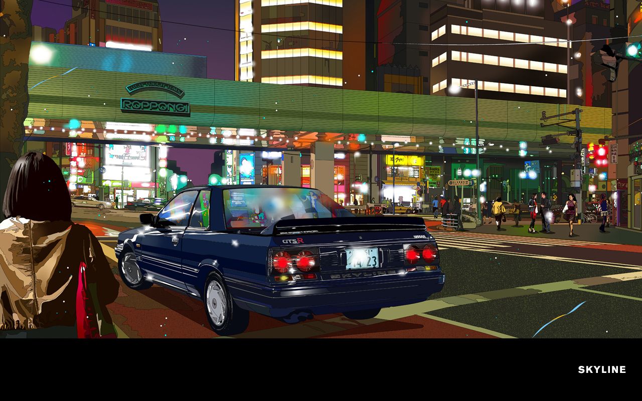 1280x800 Frankie's Garage: Nissan Skyline Artwork