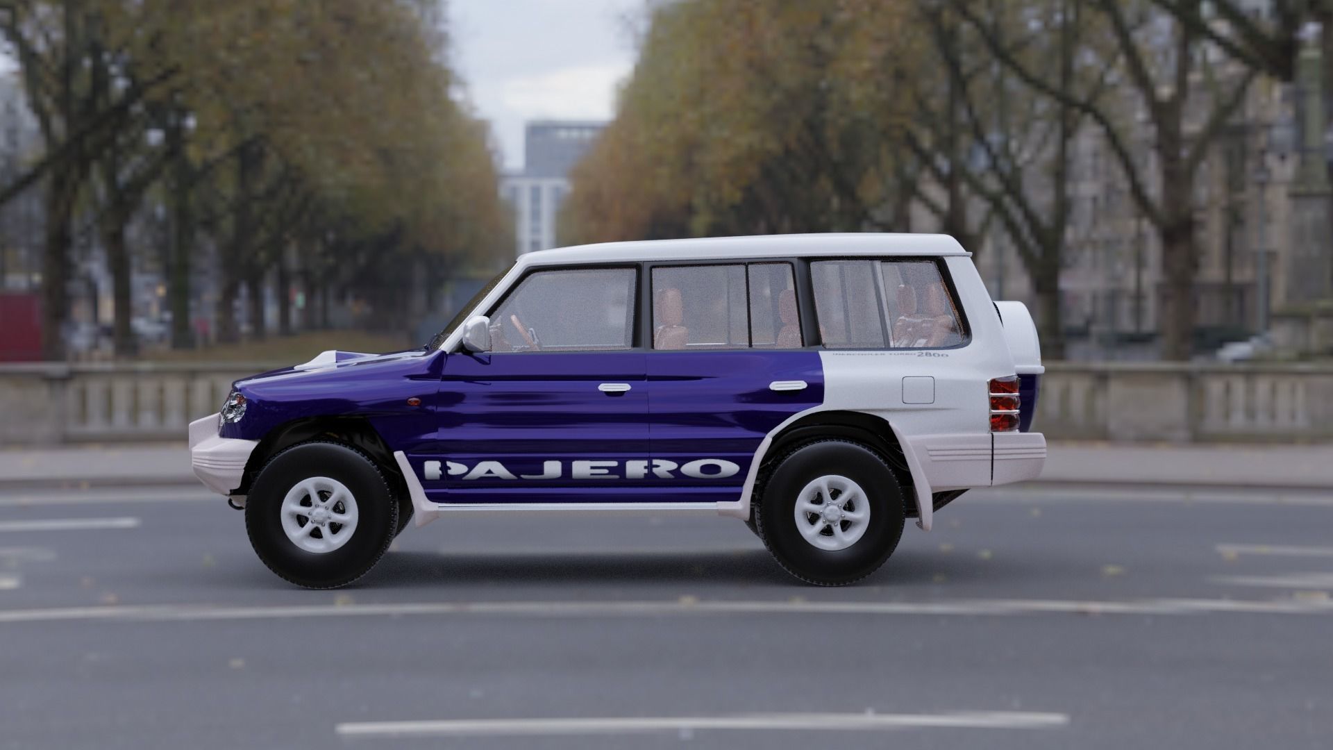 1920x1080 Mitsubishi pajero sfx 3D model