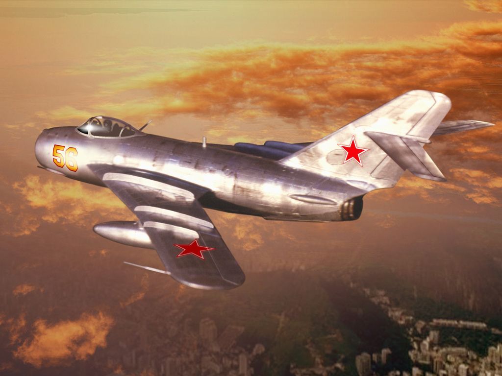 1024x768 Mikoyan Gurevich MiG 17 Wallpaper