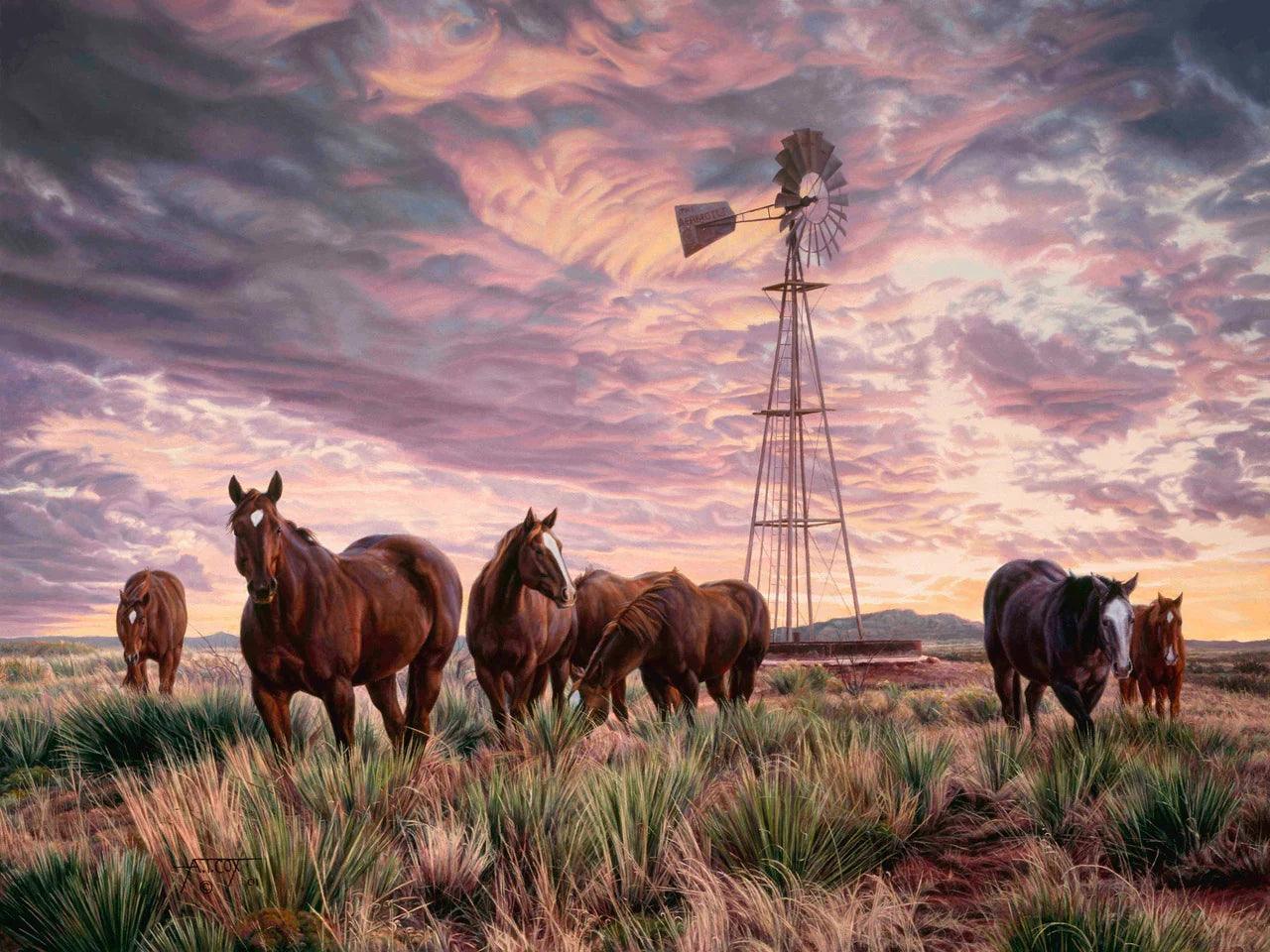 1280x960 End of Day Horse Art