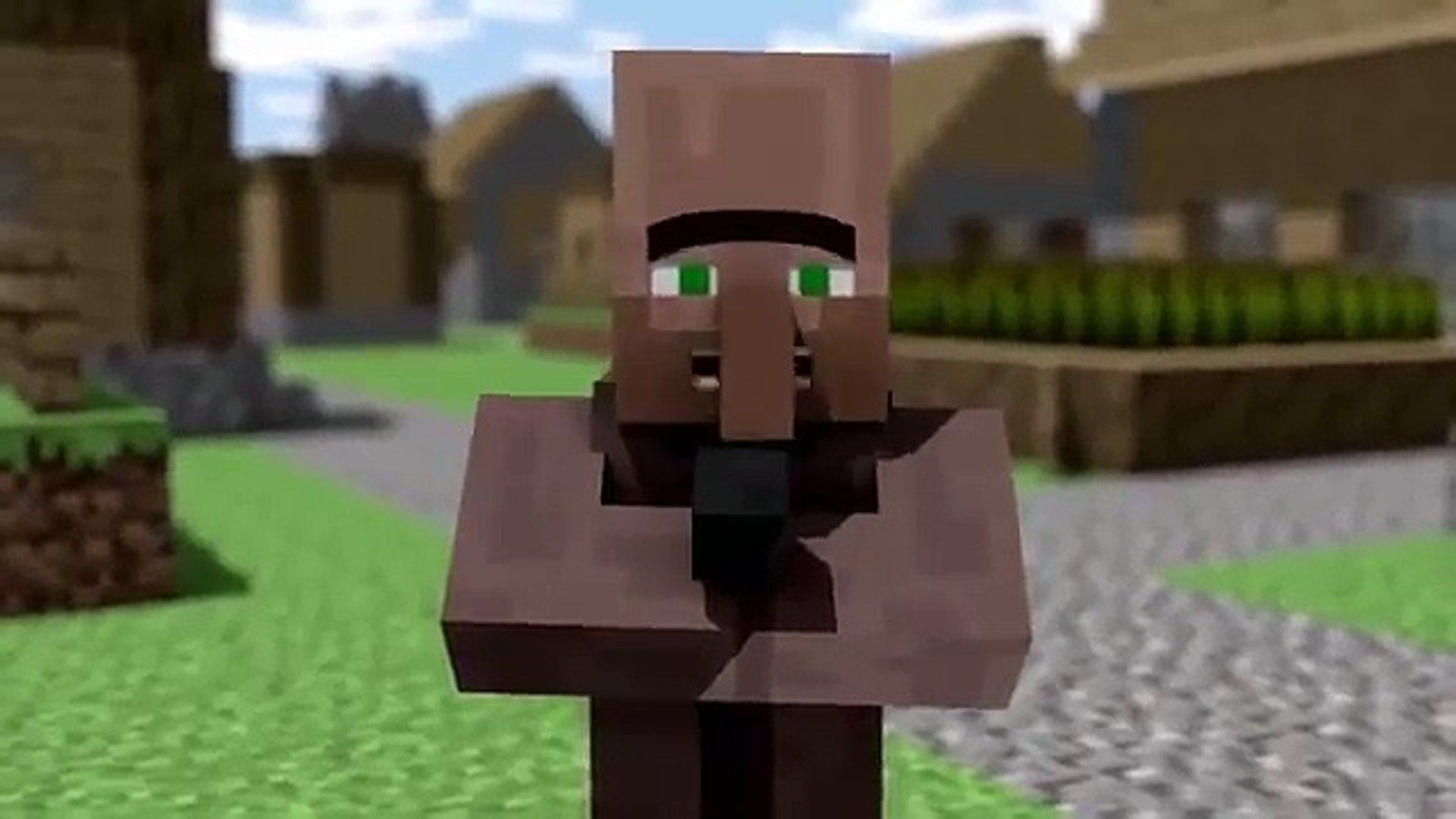 1920x1080 Villager news minecraft animation