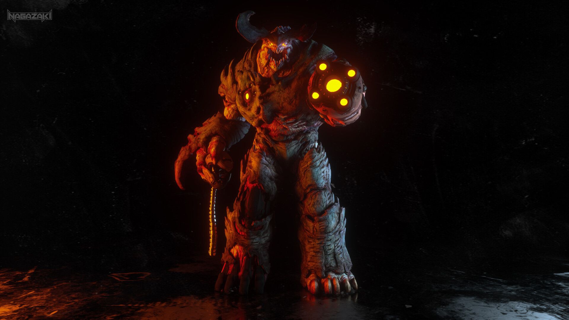1920x1080 Cyberdemon Wallpaper