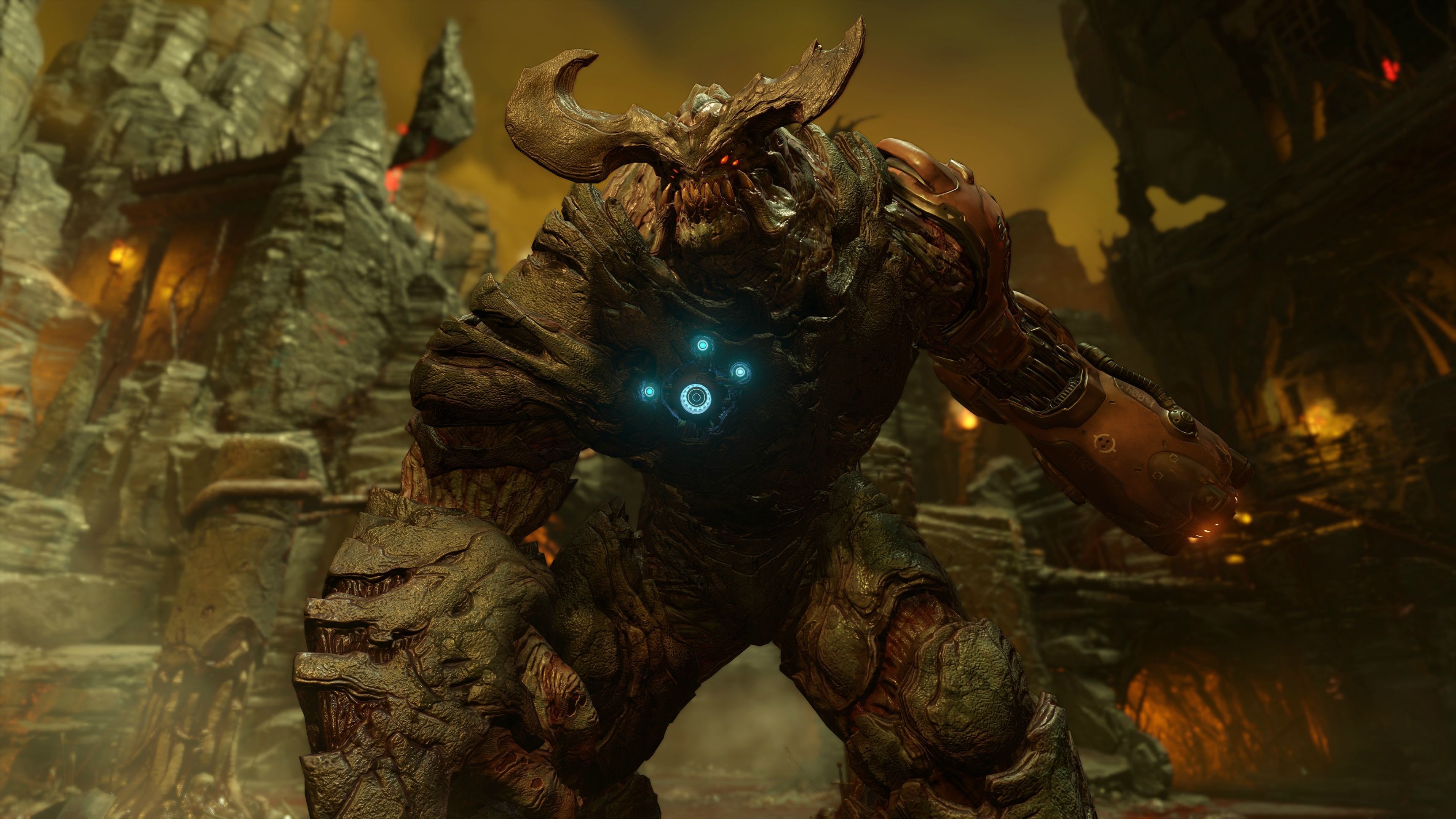 3456x1944 Doom 2016 HD Wallpaper Cyberdemon Background