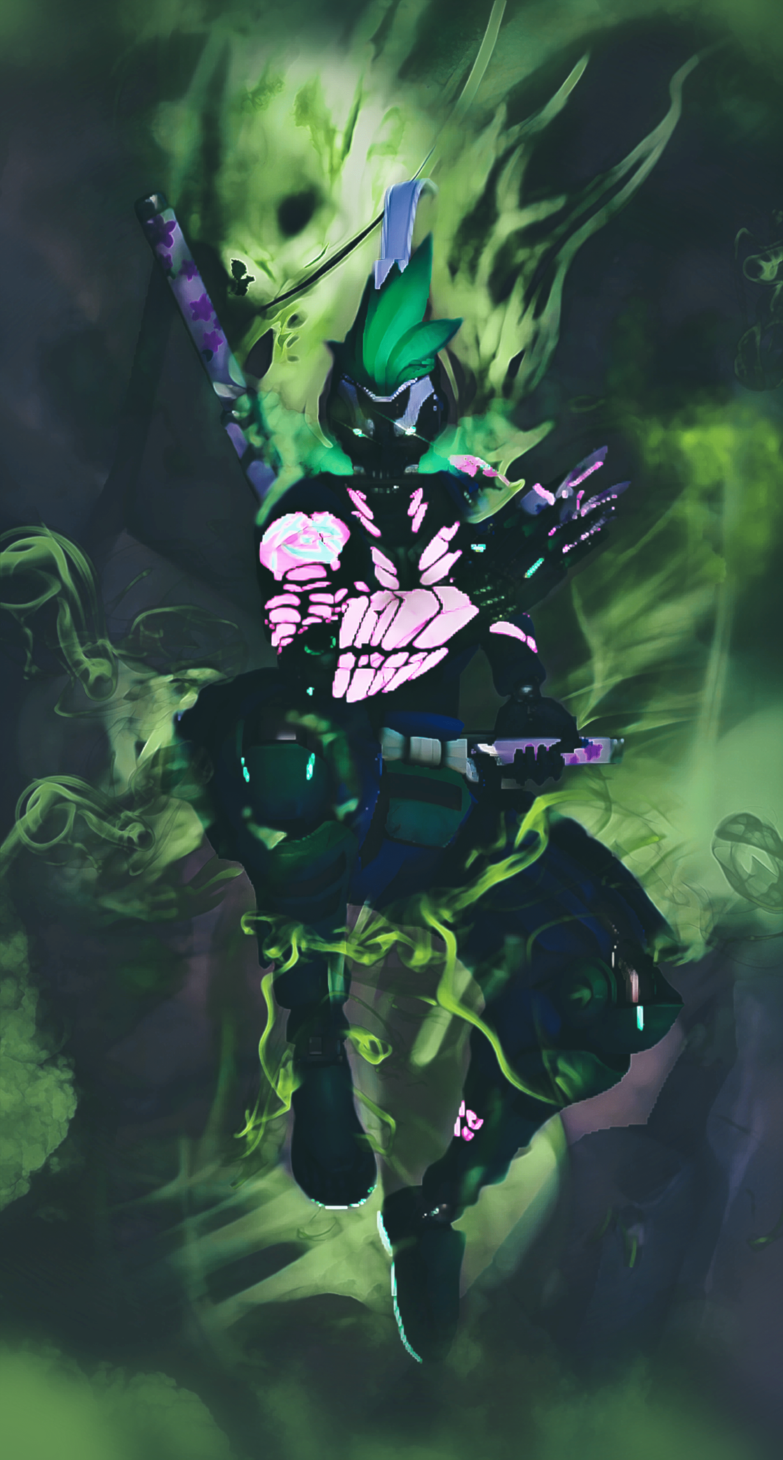 2537x4726 I Created a Genji Phone Wallpaper with 2 different versions. I'm loving the mythic skin