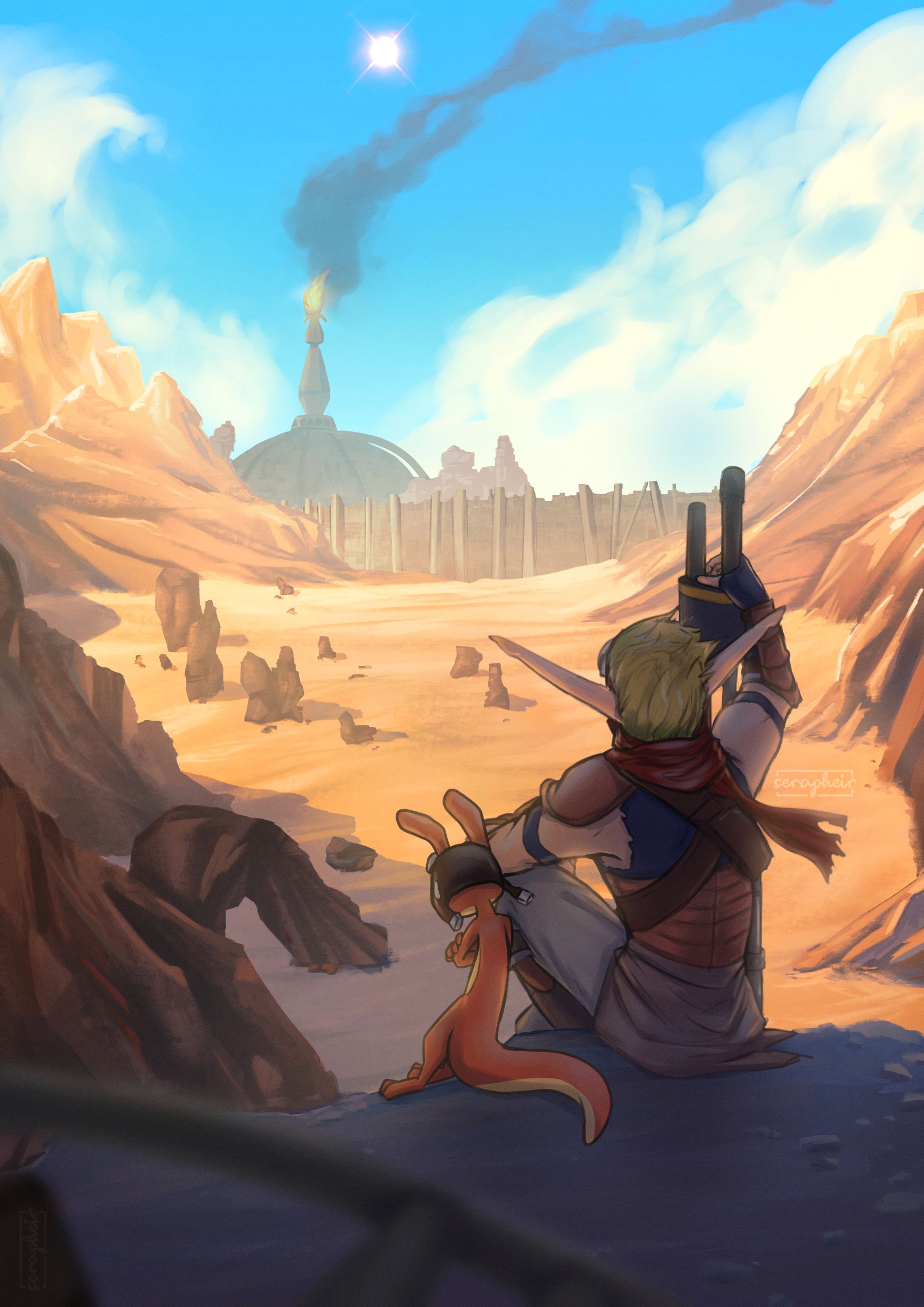 1754x2481 My art contribution for Jak Month! It took a few years, but I finally finished the trilogy of Jak fanart I started