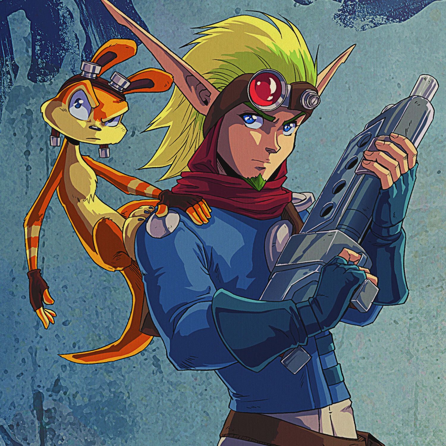 1500x1500 Jak II Anime Poster