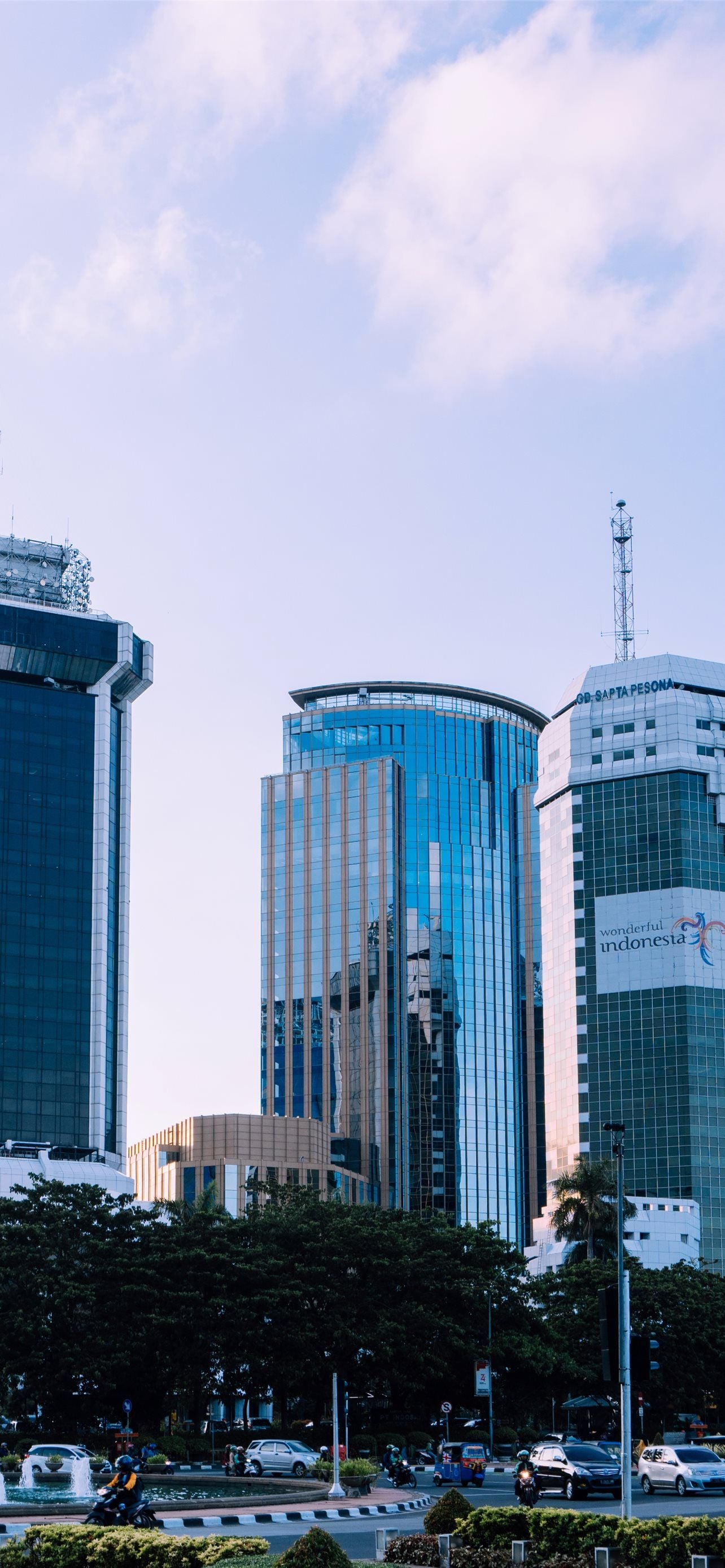 1284x2778 Jakarta Indonesia city architecture skyline build. iPhone Wallpaper Free Download