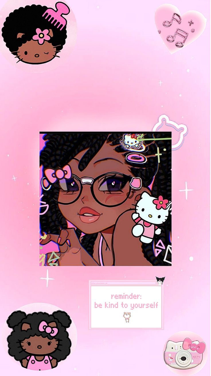736x1308 hello kitty black girl y2k aesthetic