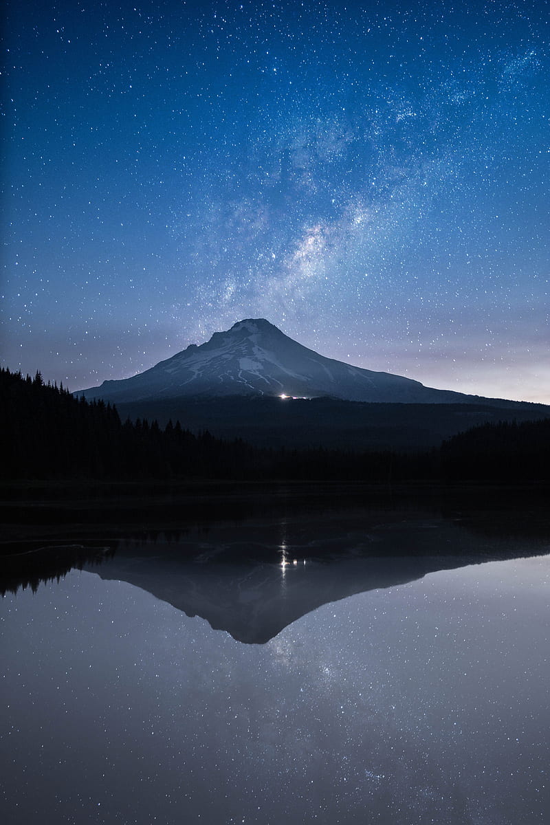 800x1200 HD starry twilight wallpaper