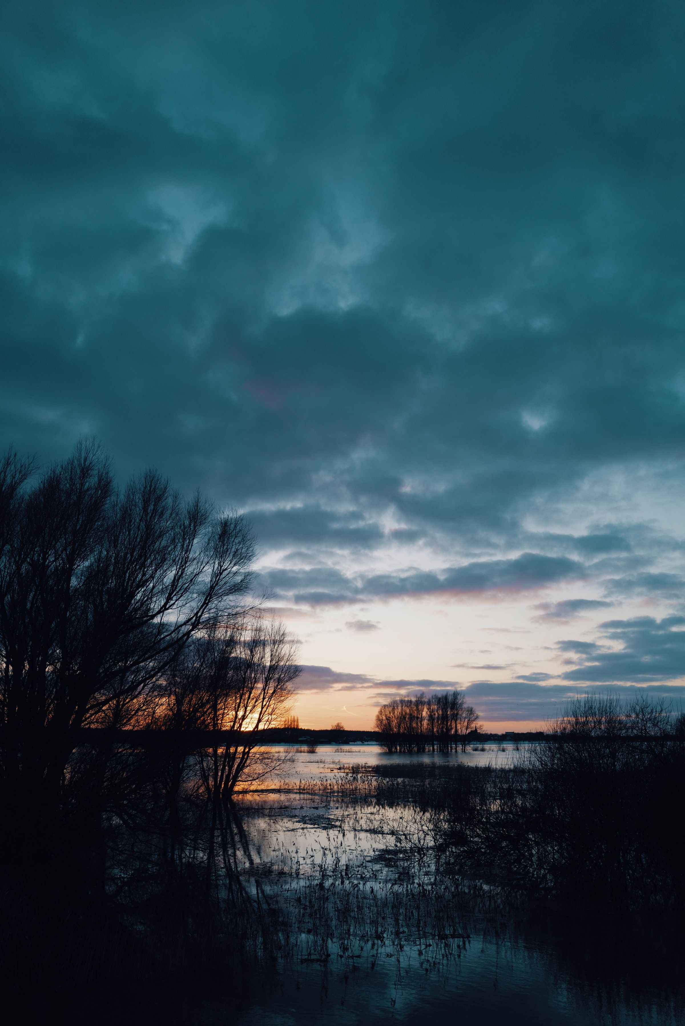 2400x3597 Phone wallpaper: Nature, Rivers, Sunset, Twilight, Dusk, Evening 125901