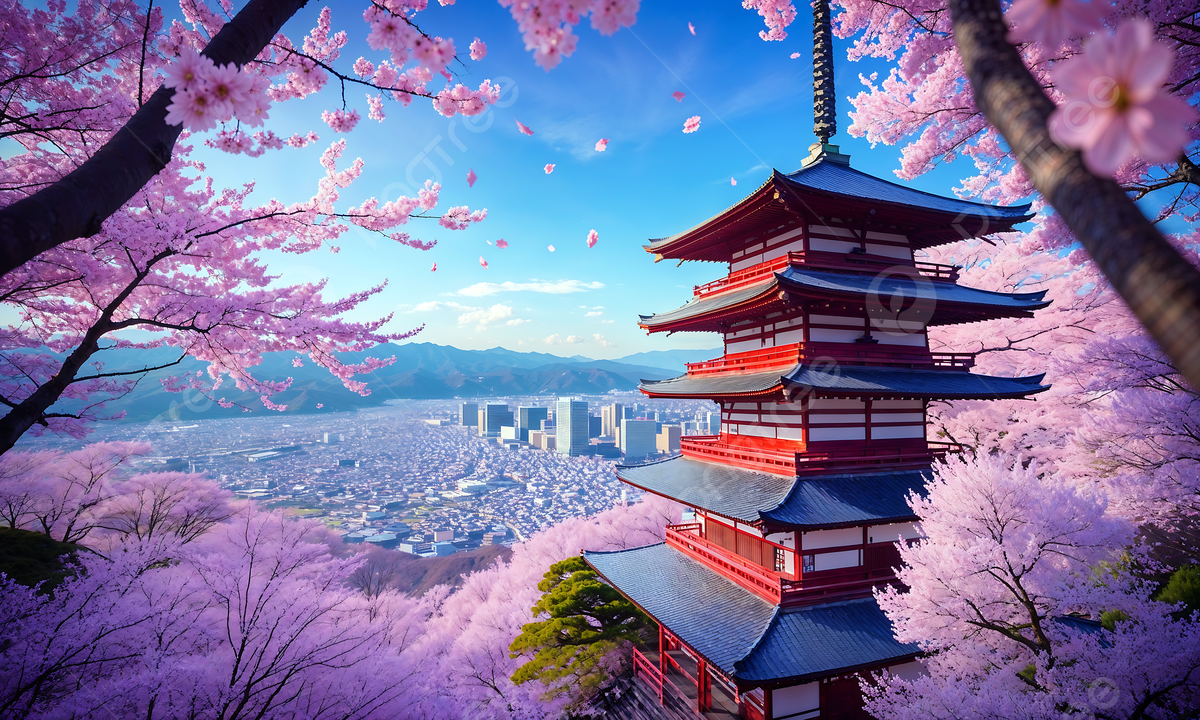 1200x720 Romantic Spring View Of Kiyomizu Temple Overlooking Cherry Blossom City, Kiyomizu Dera, Cherry Blossoms, Kyoto Background Image And Wallpaper for Free Download
