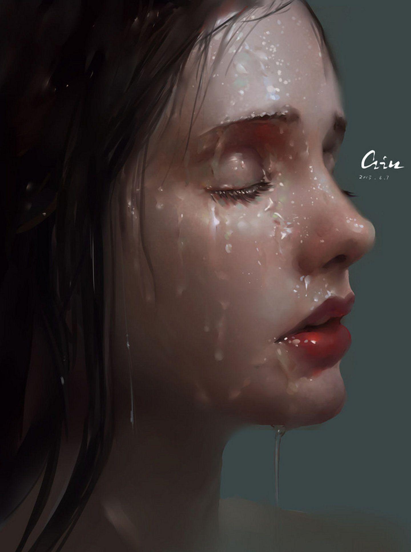 1440x1935 water, Girl, Lips, Red, 3D Wallpaper HD / Desktop and Mobile