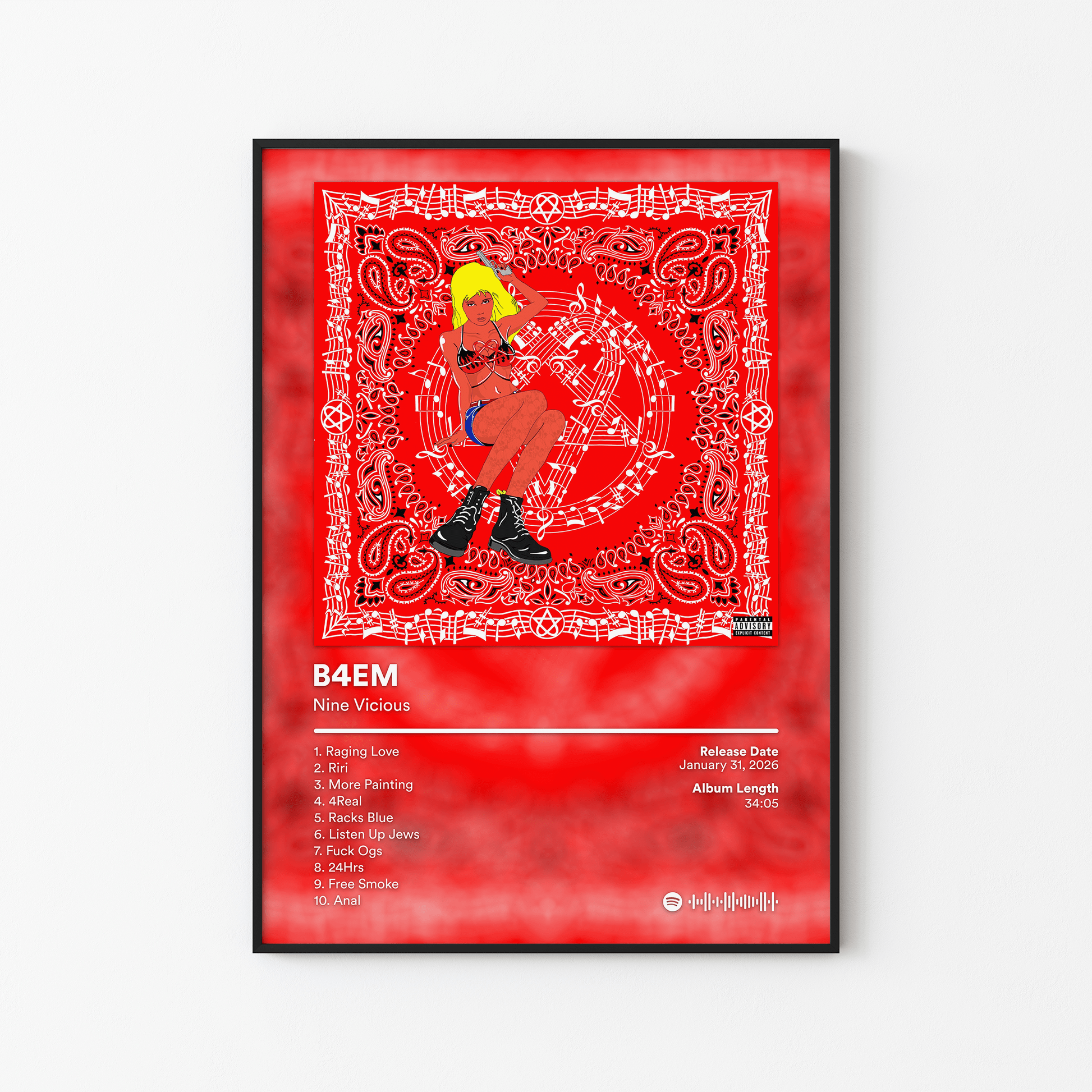 1946x1946 Nine Vicious Album Posters
