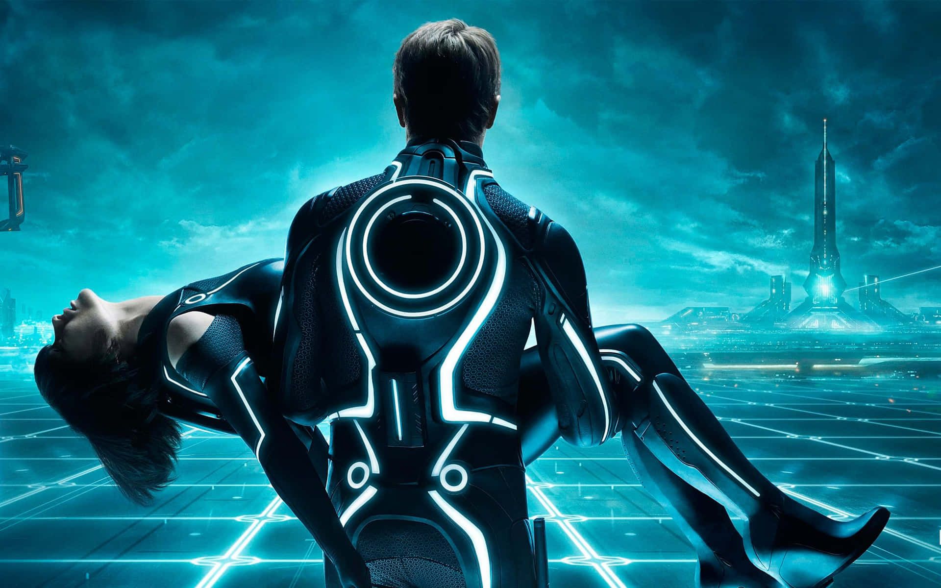 1920x1200 Download Alan Carrying The Bod Of Quorra Tron 4K Wallpaper