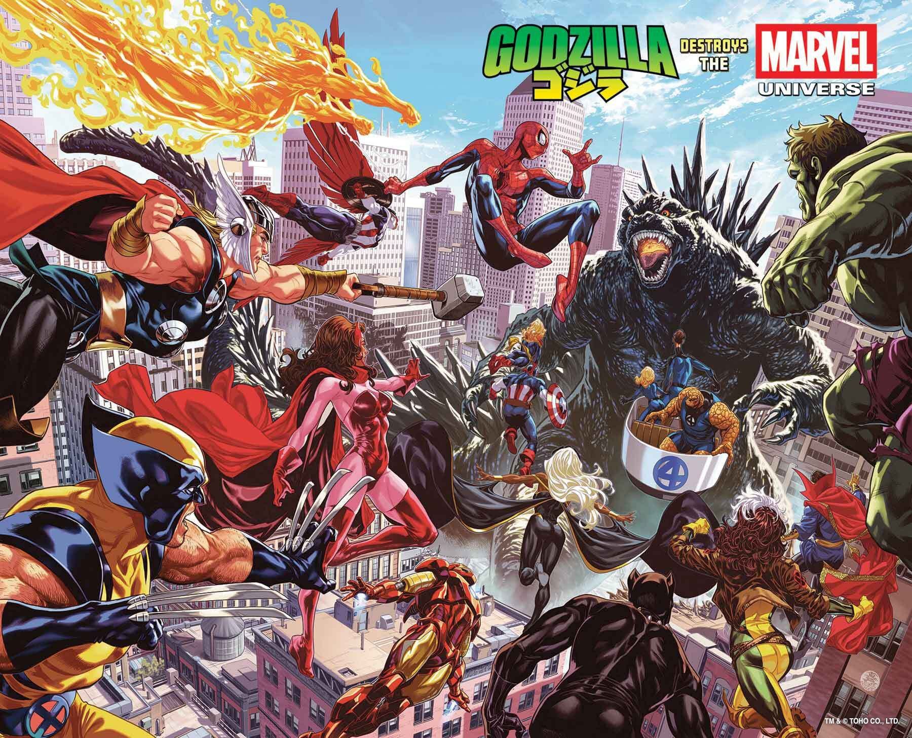 1800x1457 Godzilla Destroys the Marvel Universe' Event Series Smashes into S