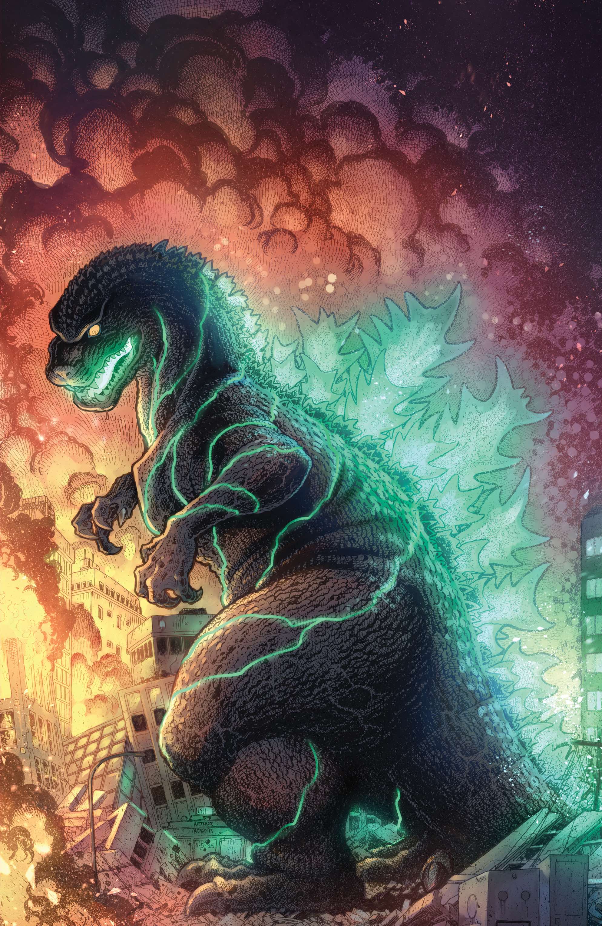 1988x3056 Godzilla [Kai Sei Era] 1:150 INCV Variant (Adams Full Art B&W)