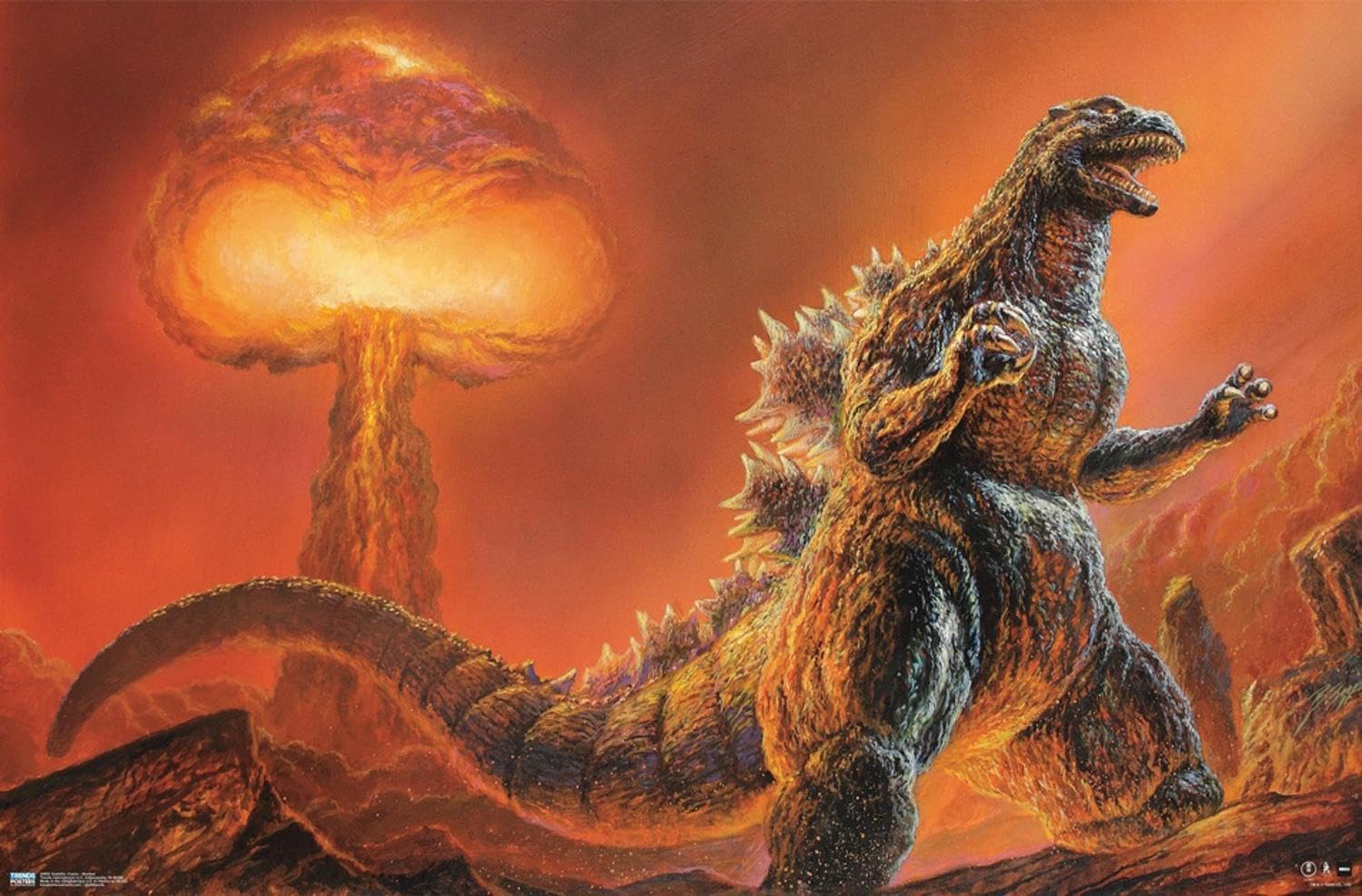 1500x987 Godzilla: Comic Wall Poster, 19L x 13W, Premium Unframed Version: Posters & Prints