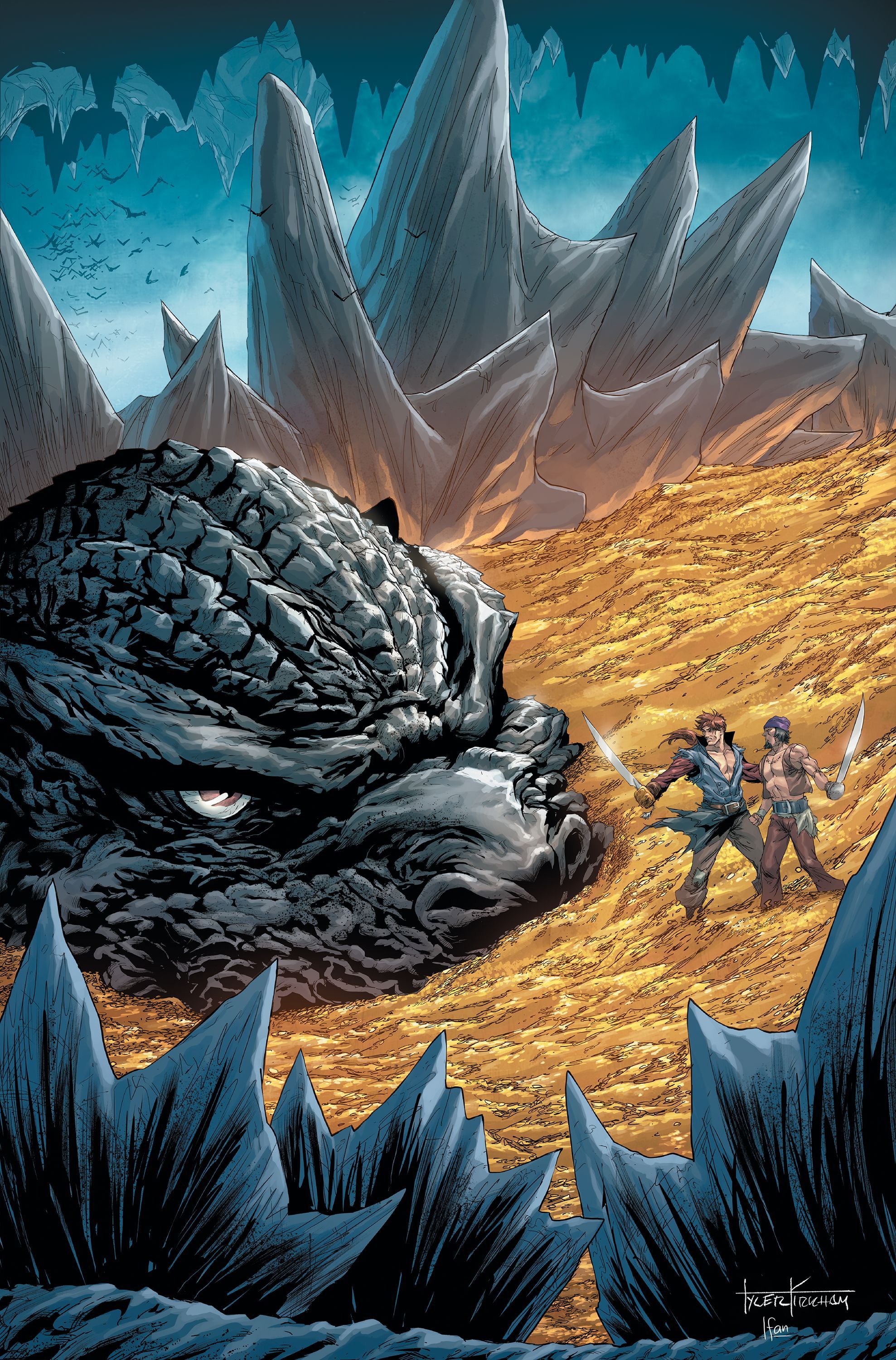 1977x3000 GODZILLA: HERE THERE BE DRAGONS Preview From IDW