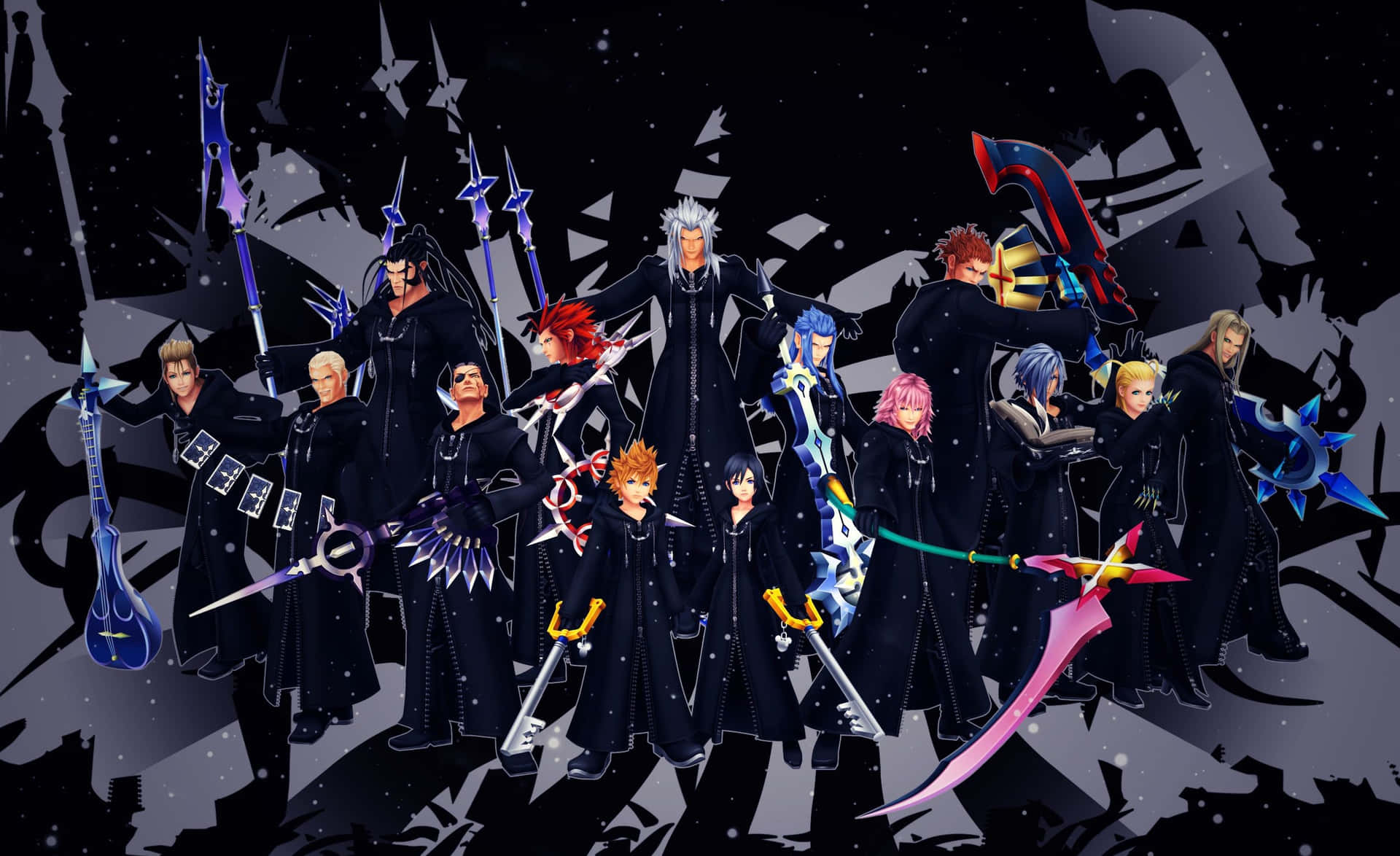 1920x1174 Download Caption: The Mighty Organization XIII in Kingdom Hearts Wallpaper