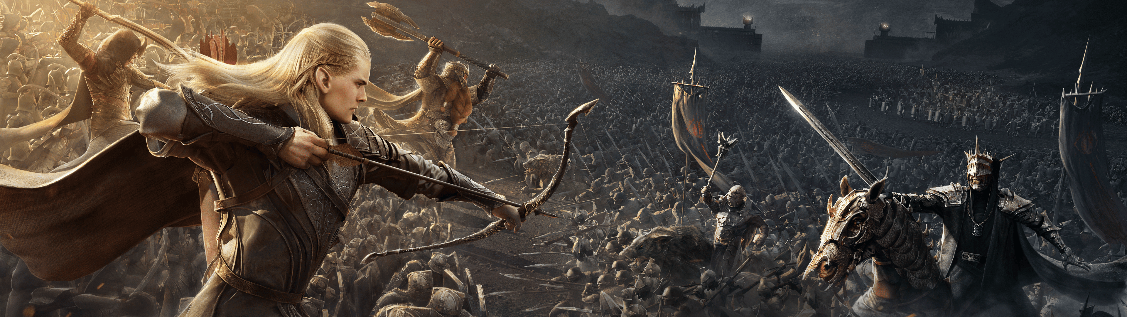 3840x1080 Lord Of The Rings Dual Monitor Wallpaper