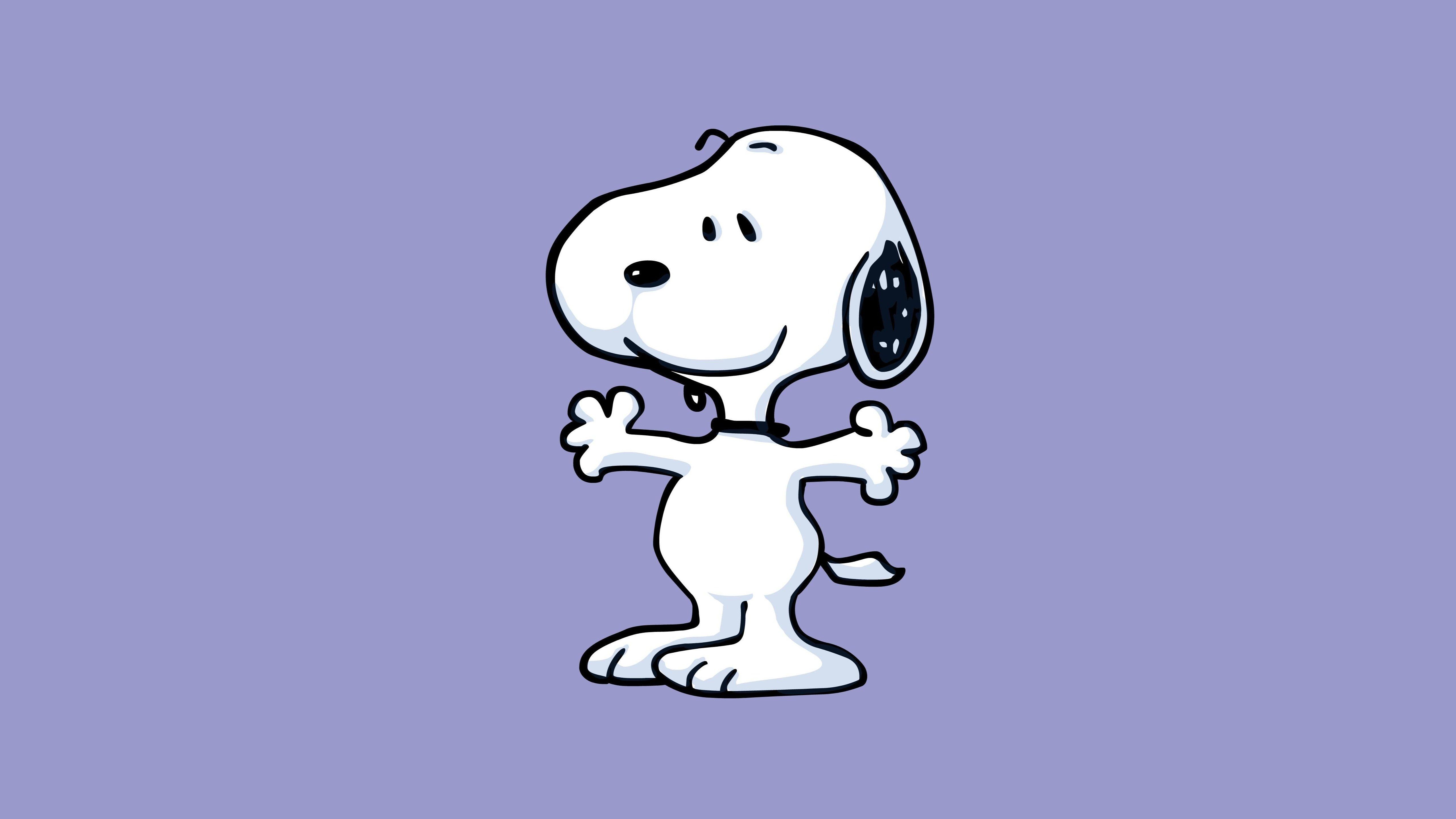 5120x2880 Snoopy Minimalist Aesthetic Wallpaper 5k for Desktop