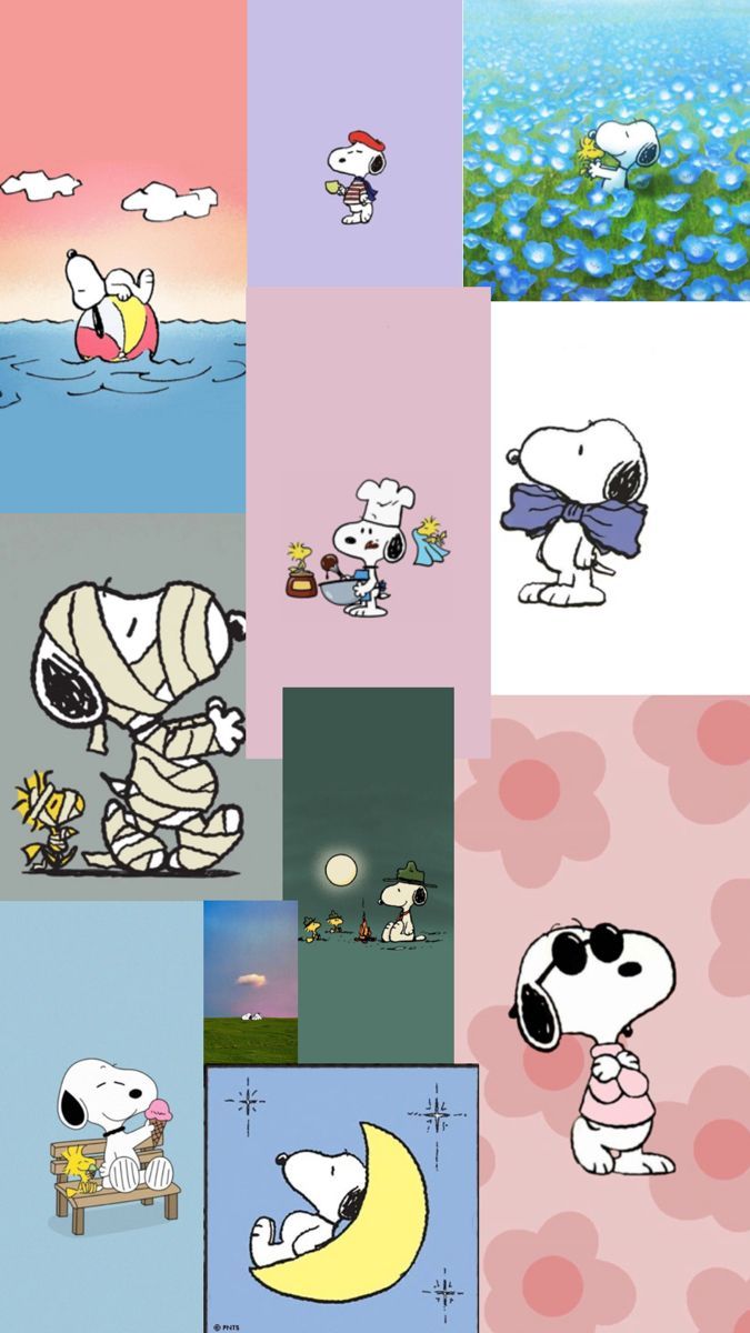 675x1200 Snoopy cute collage. Snoopy, Cute, Wallpaper