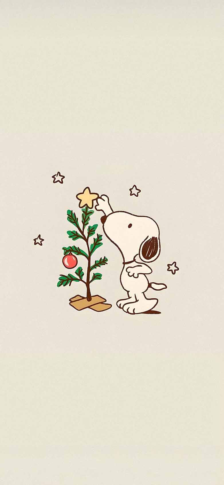 782x1692 Snoopy Mini Christmas Tree Cute Wallpaper Wallpaper HD