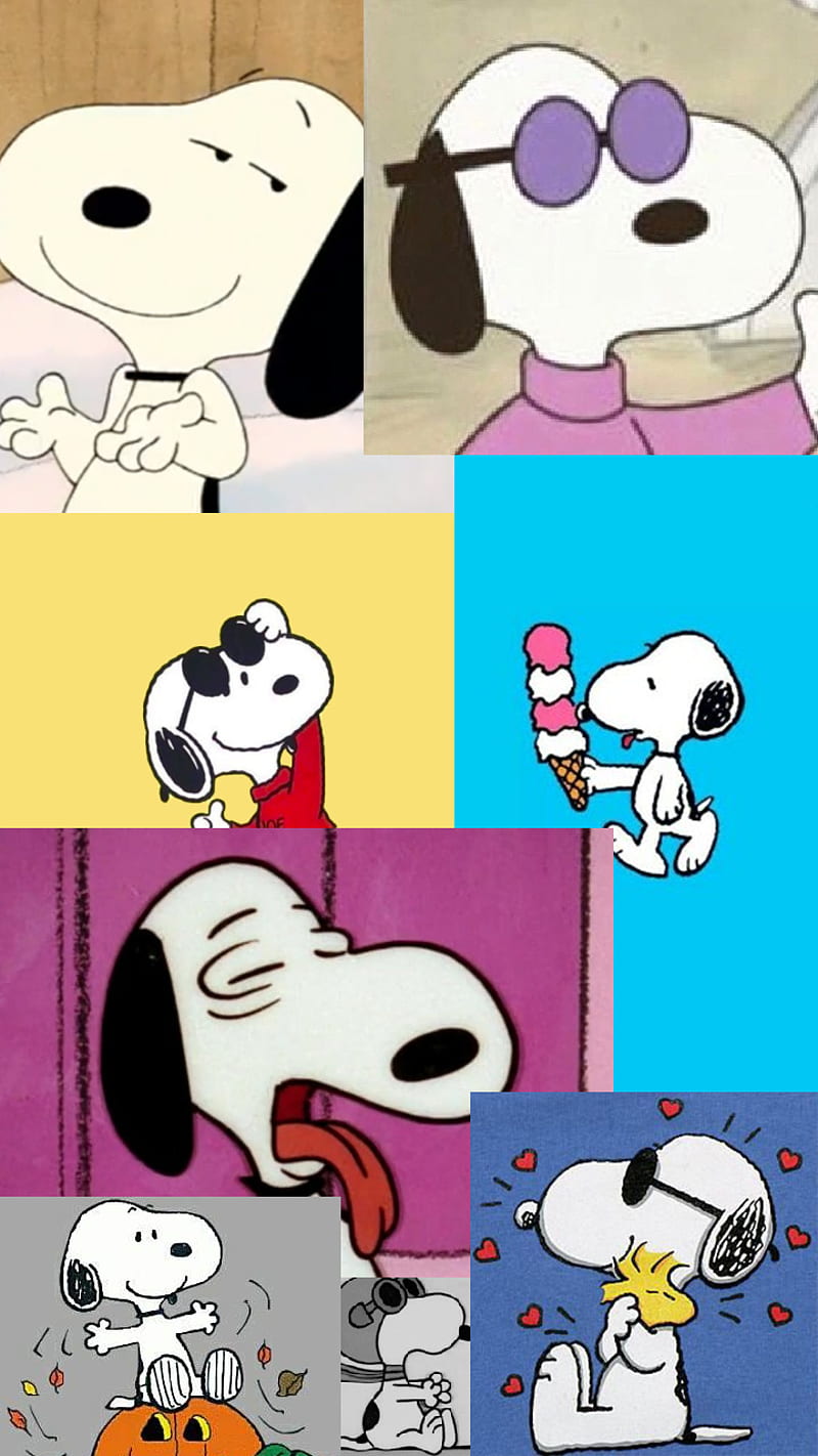 800x1422 Snoopy, aesthetic, cartoon, color, dog, glasses, kids, snoopy tumblr, tumblr, HD phone wallpaper