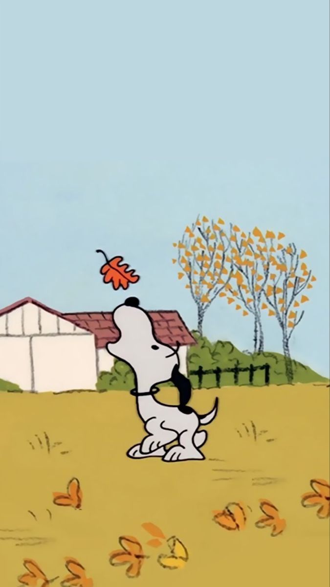 675x1200 Snoopy Autumn iPhone Wallpaper