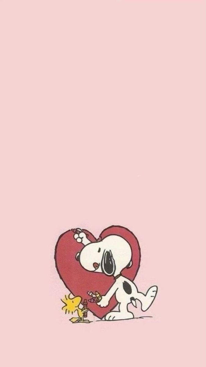 675x1200 valentine's themed snoopy wallpaper
