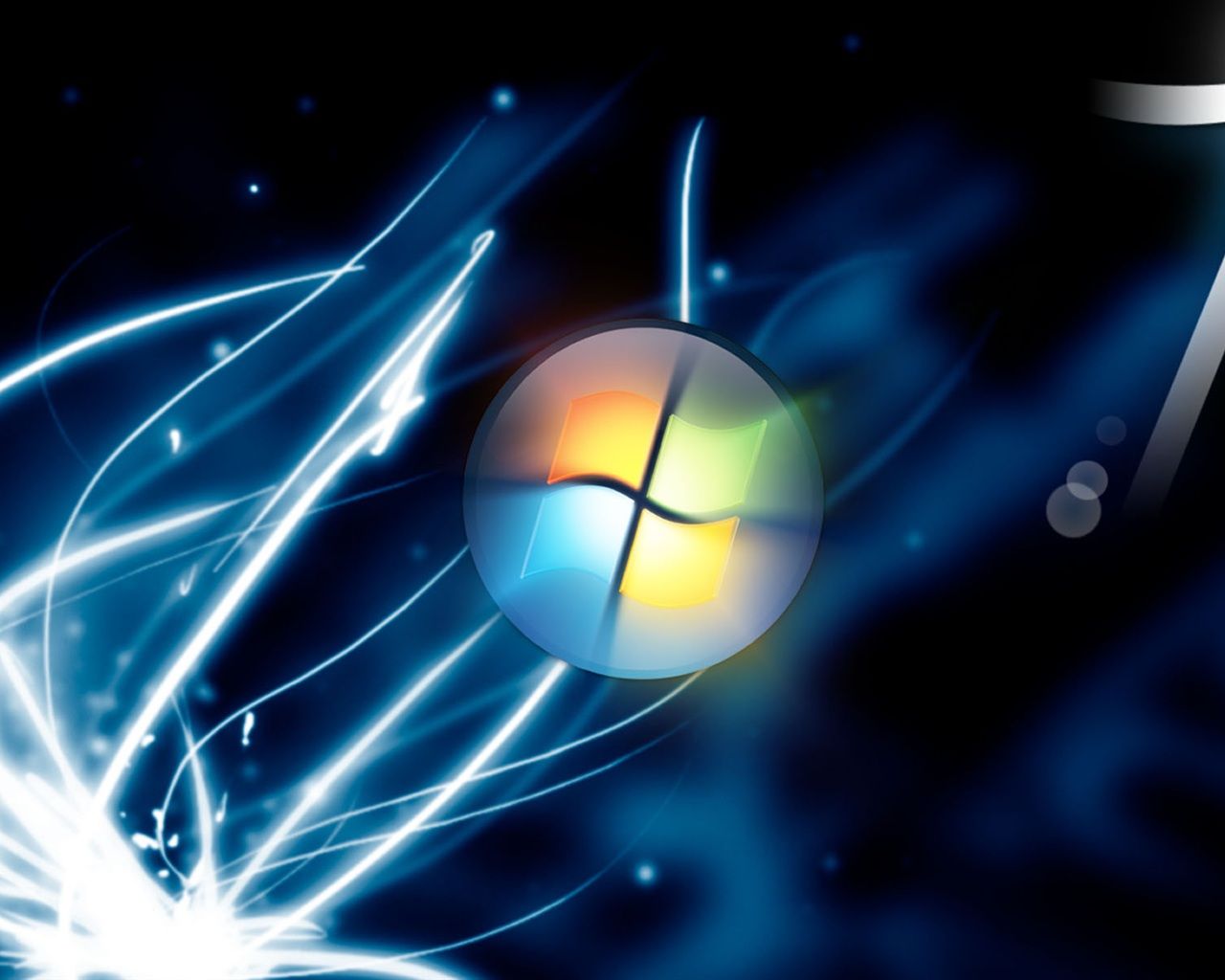 1280x1024 Wallpaper Windows7 blue sparks 1920x1200 Picture, Image