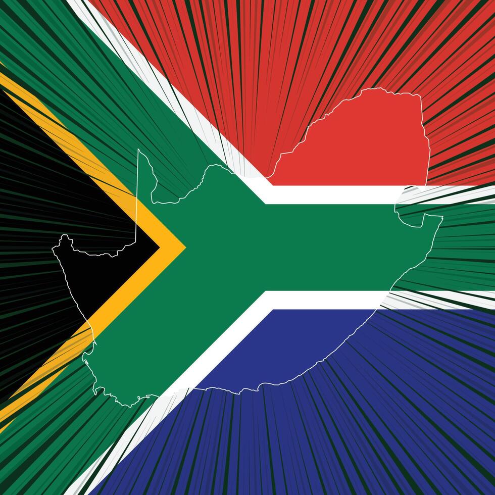 980x980 South Africa Freedom Day Map Design