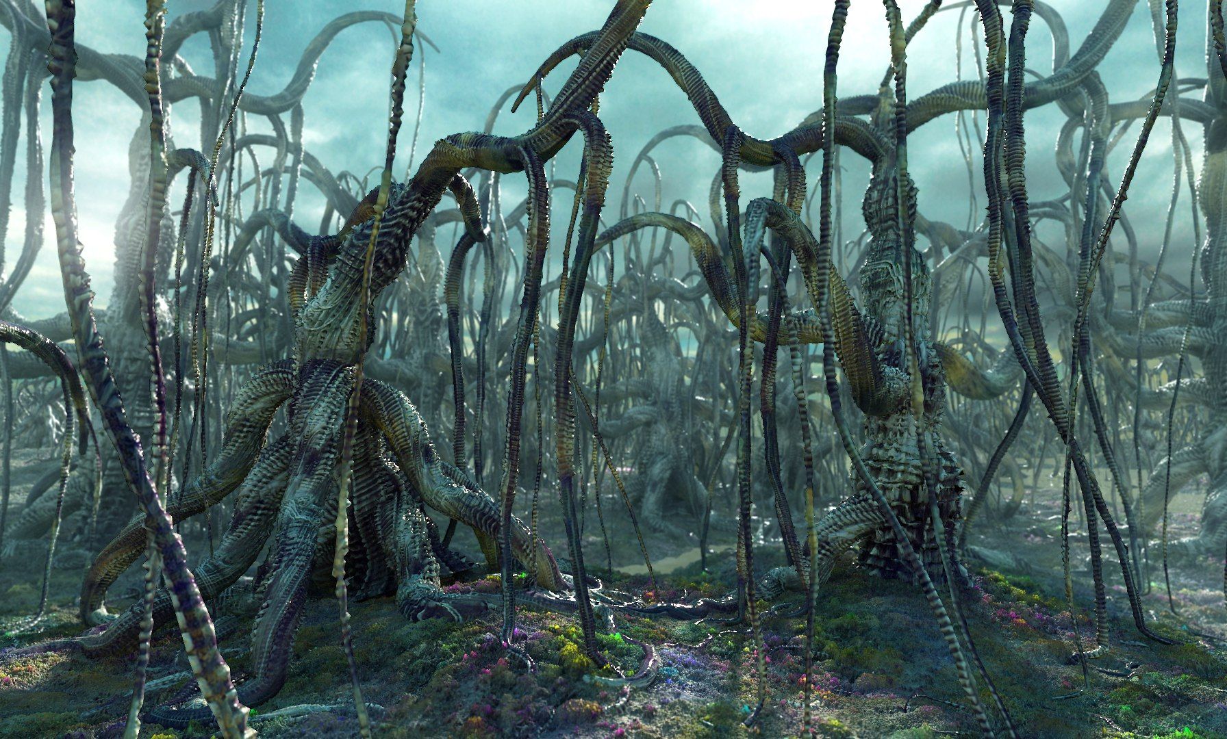 1792x1080 Alien Forest 3D Max